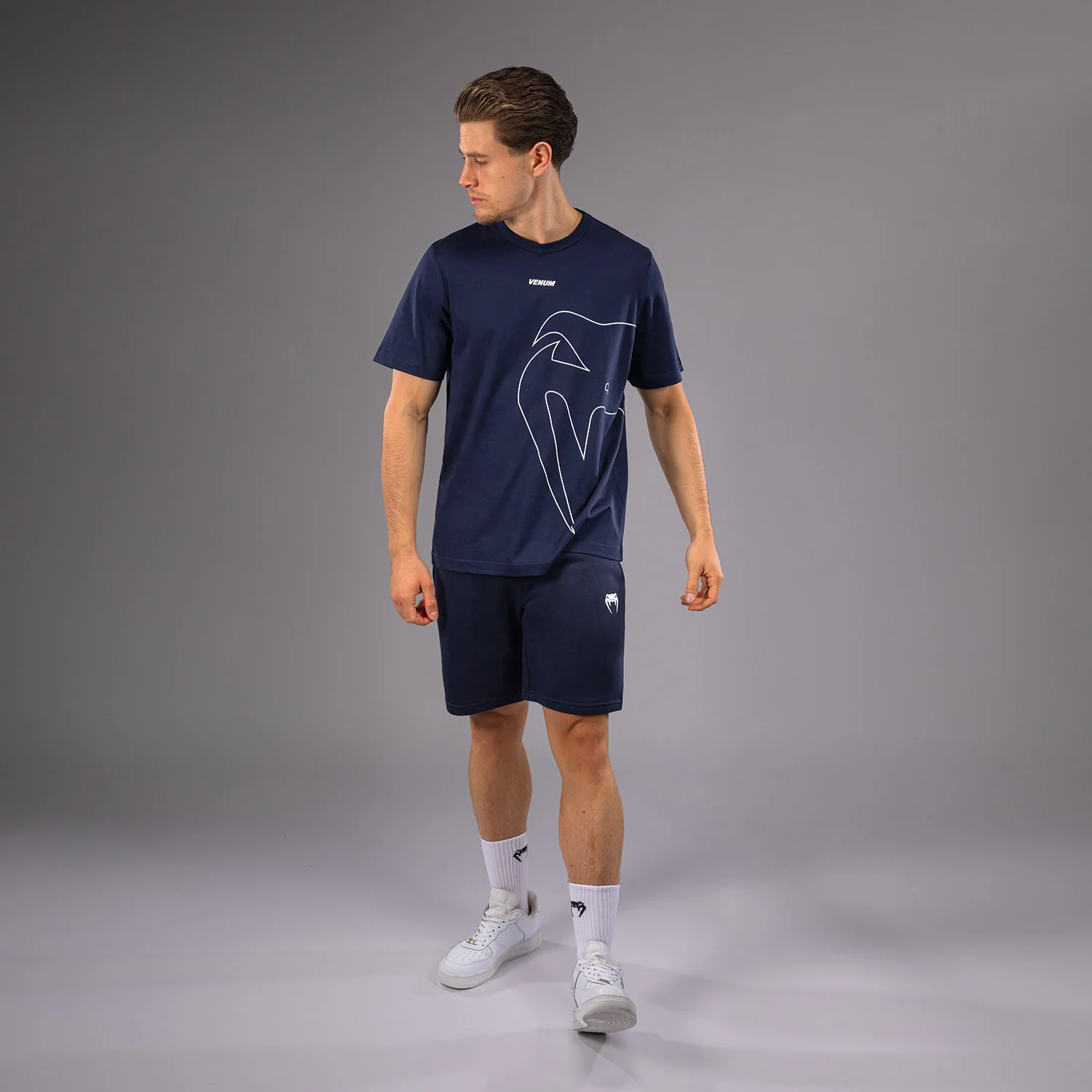 Venum Giant Connect T-Shirt - Navy Blue - Image 2