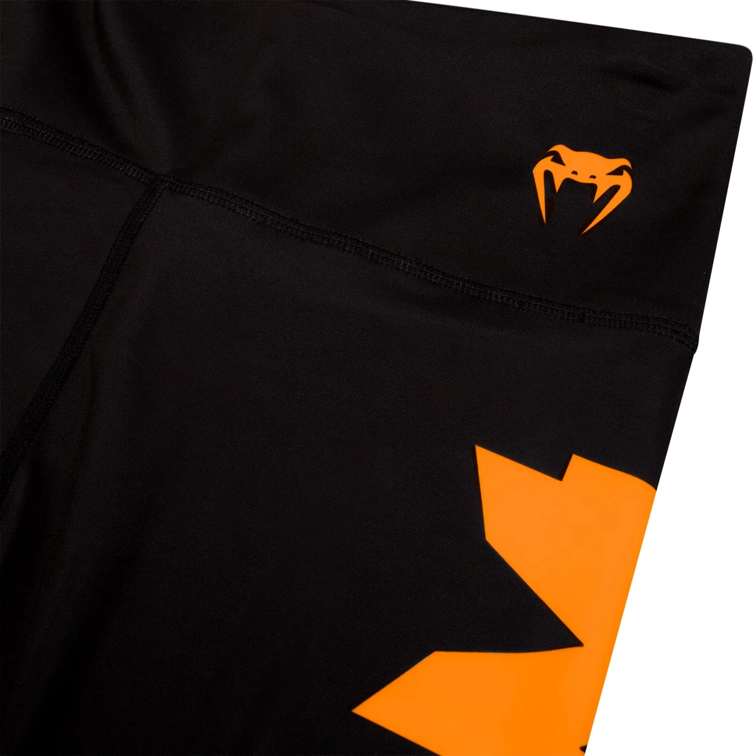 Venum Giant Cropped Leggings - Black/Orange - Image 5