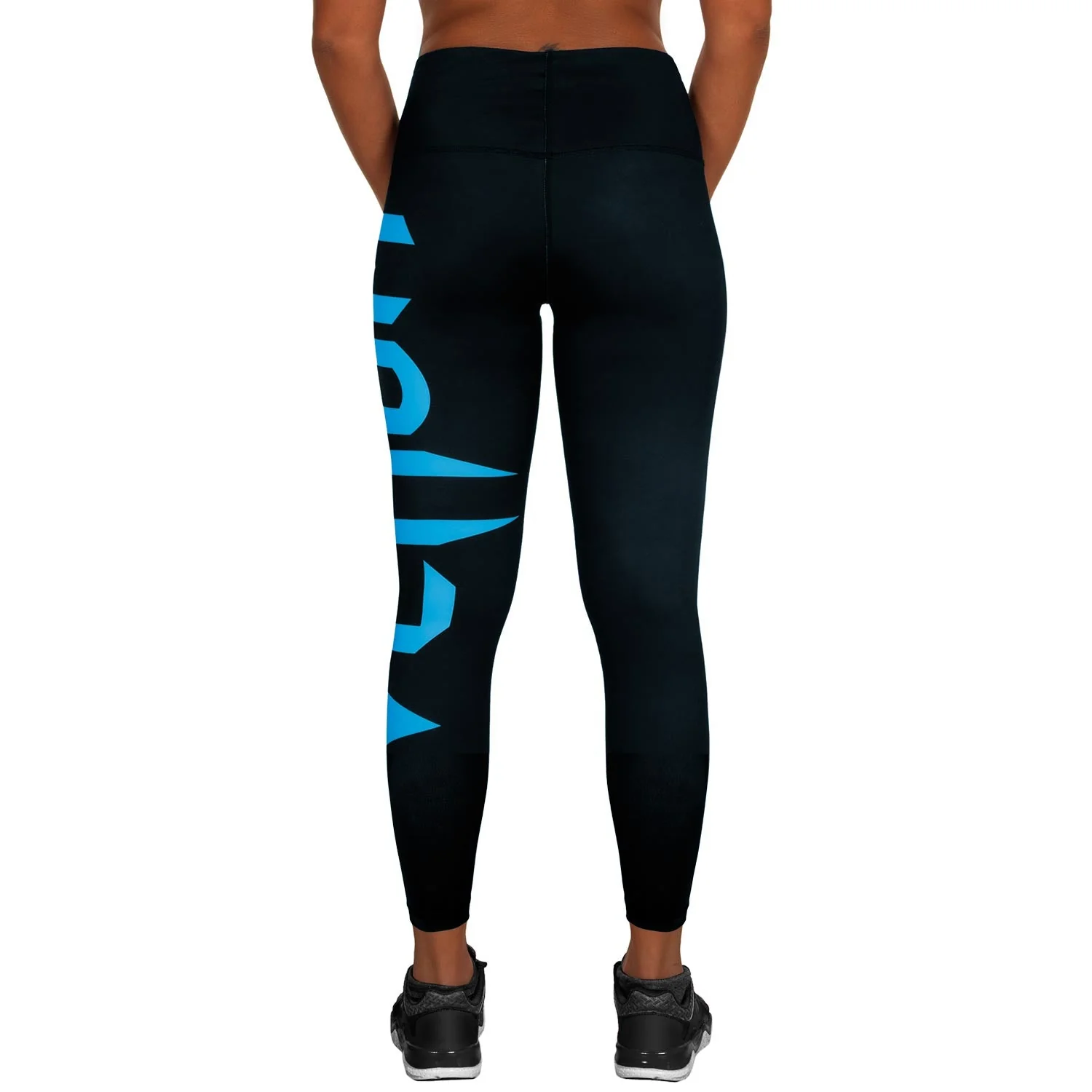 Venum Giant Leggings - Black/Cyan - Image 4