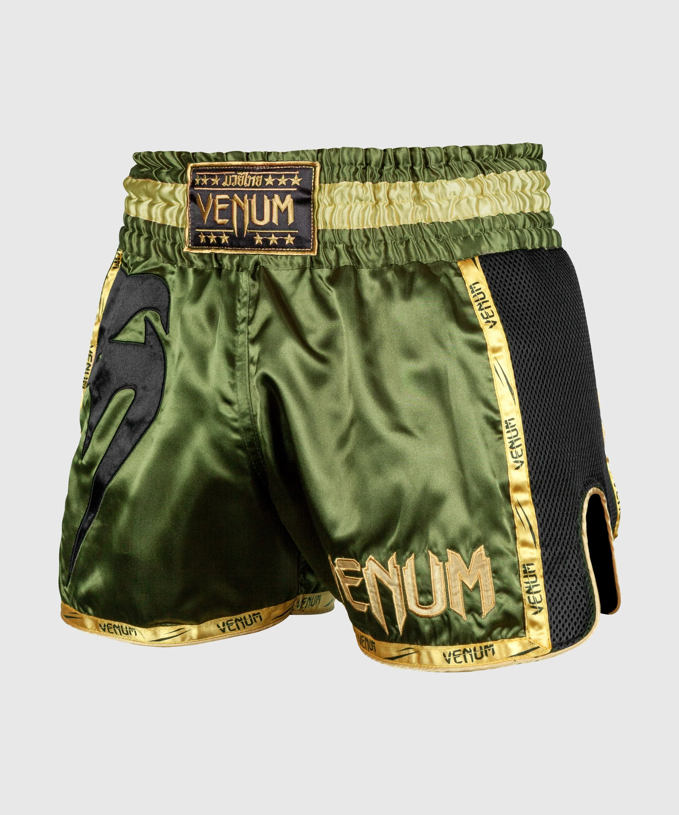 Venum Giant Muay Thai Shorts - Khaki/Black - Image 3