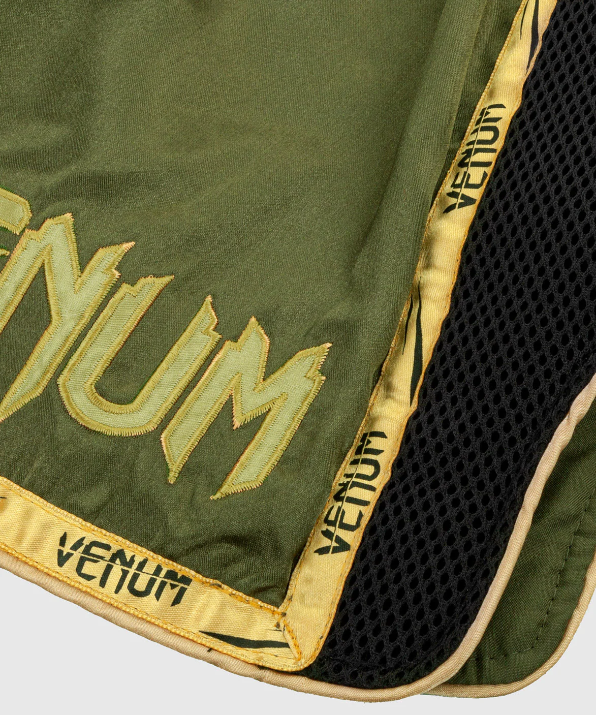 Venum Giant Muay Thai Shorts - Khaki/Black - Image 7