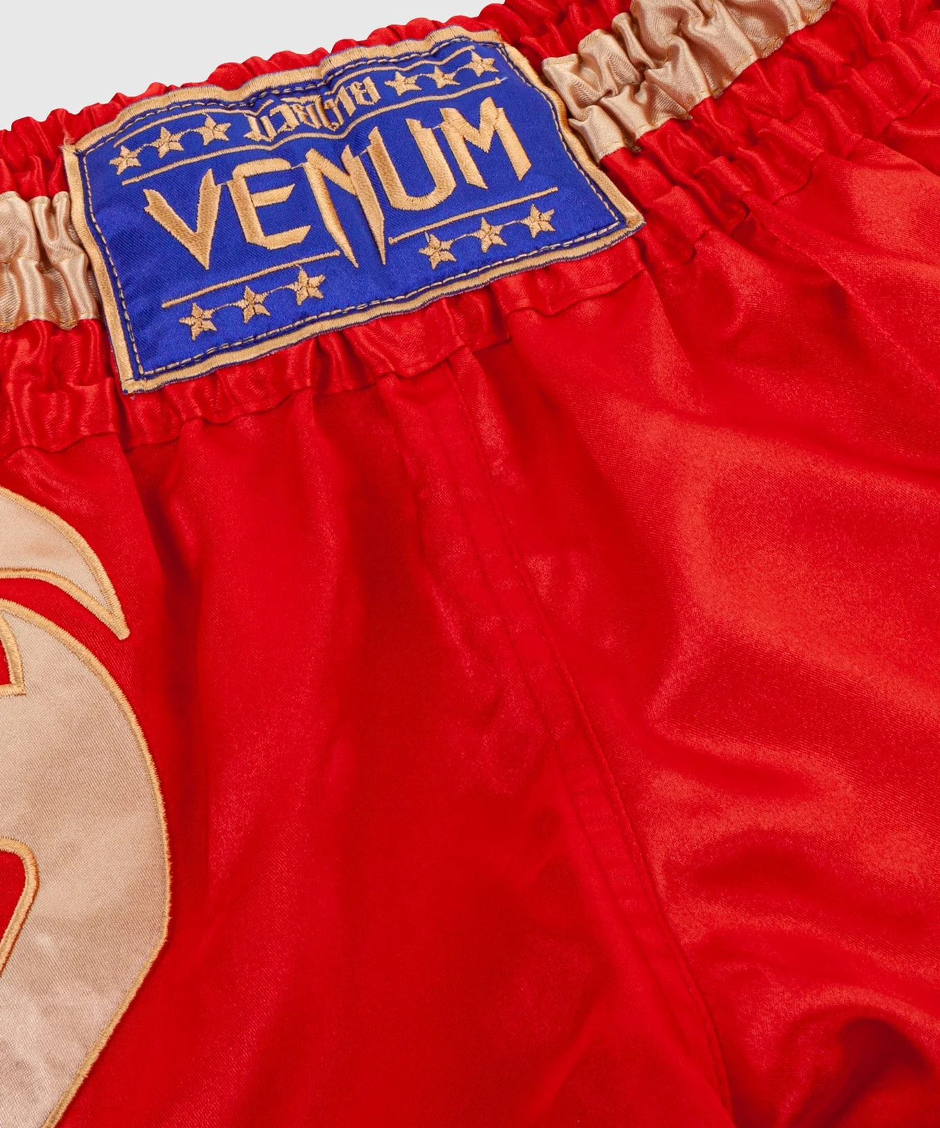 Venum Giant Muay Thai Shorts - Red/Gold - Image 5