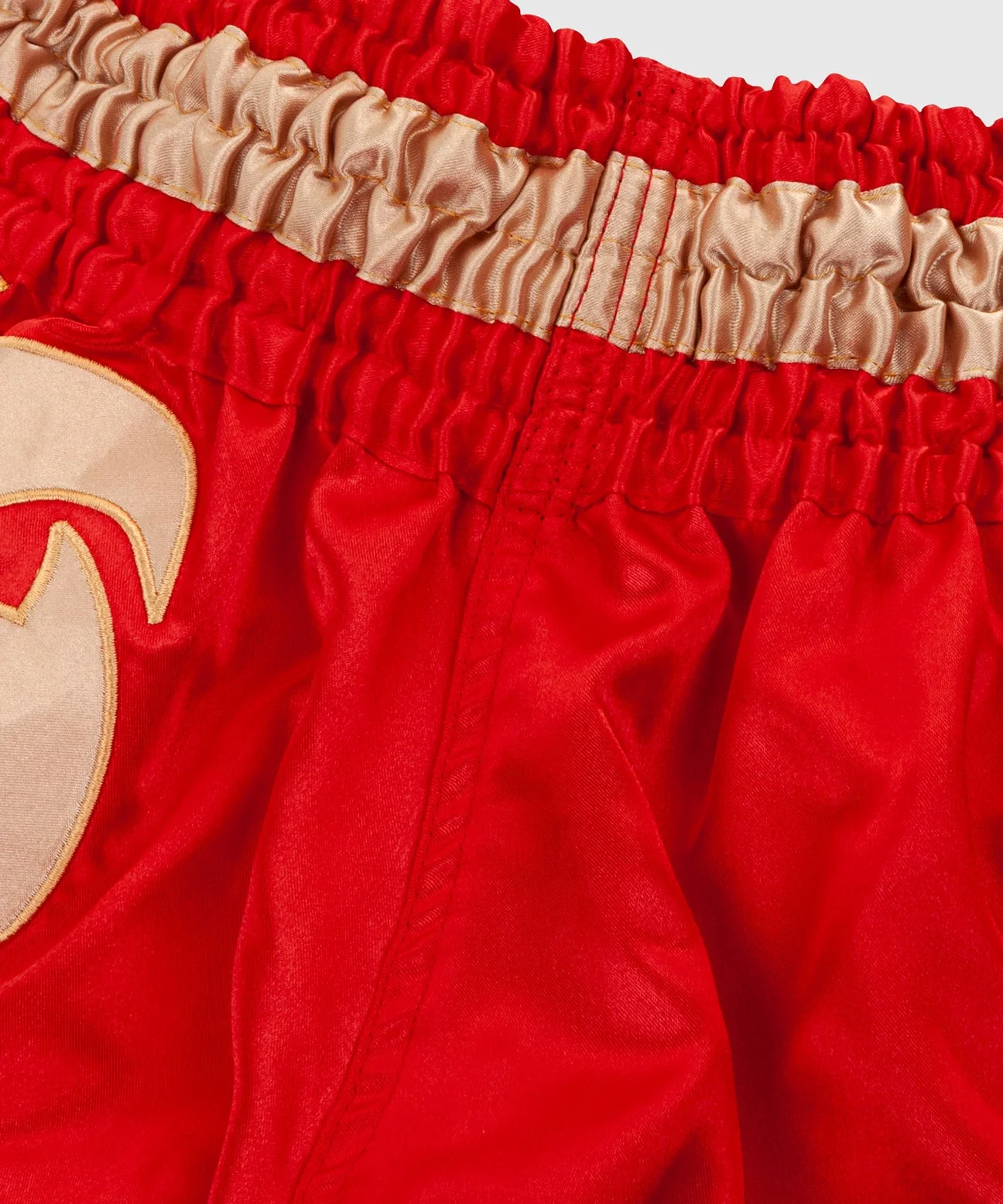 Venum Giant Muay Thai Shorts - Red/Gold - Image 6