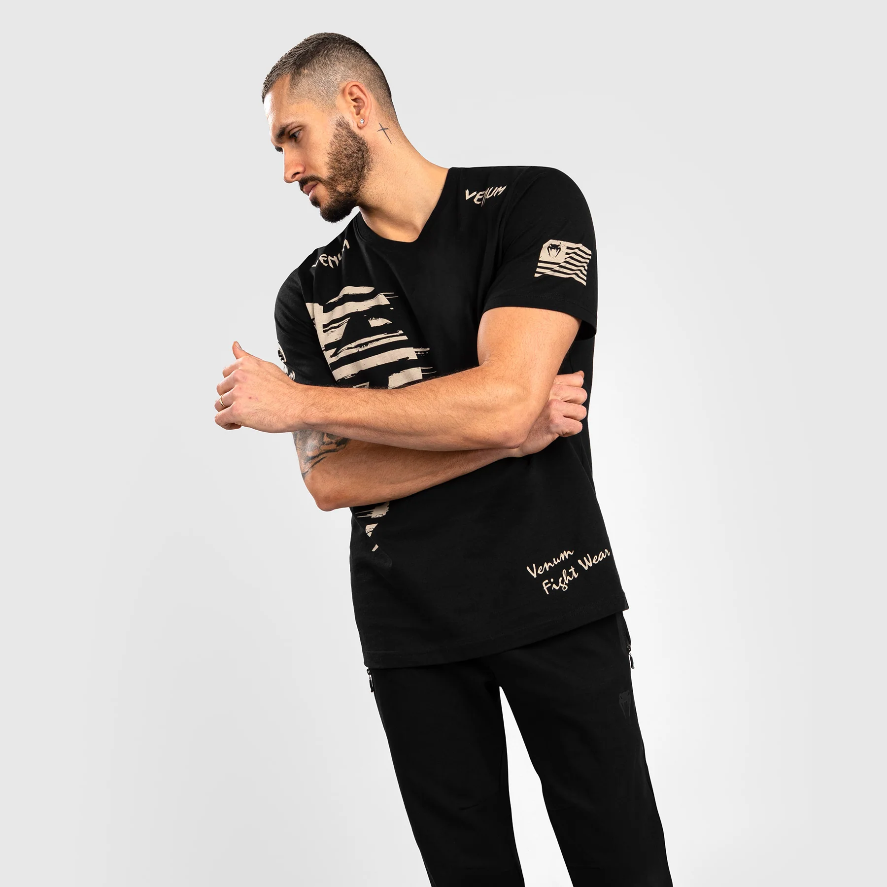 VENUM GIANT USA T-SHIRT - REGULAR FIT - BLACK - Image 4