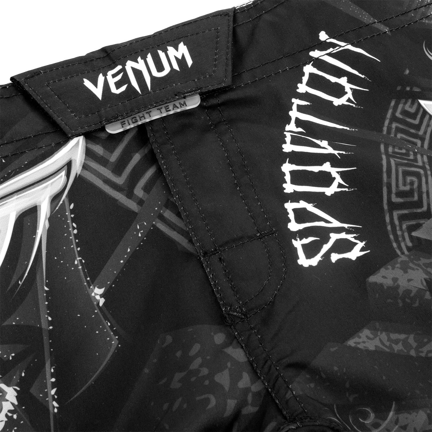 Venum Gladiator Kids Fightshorts - Black/White - Image 2