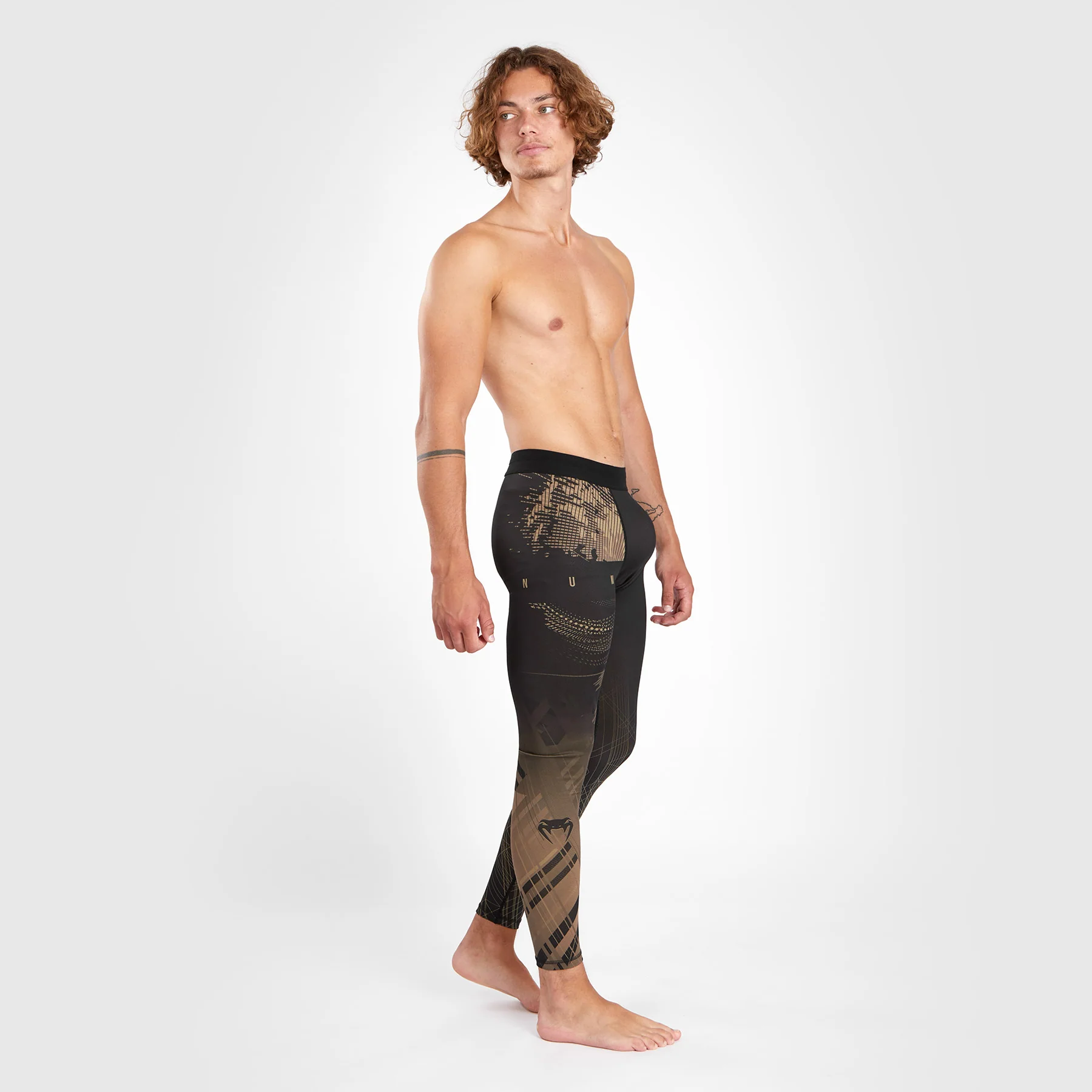 Venum Gorilla Jungle Spats - Black/Sand - Image 3