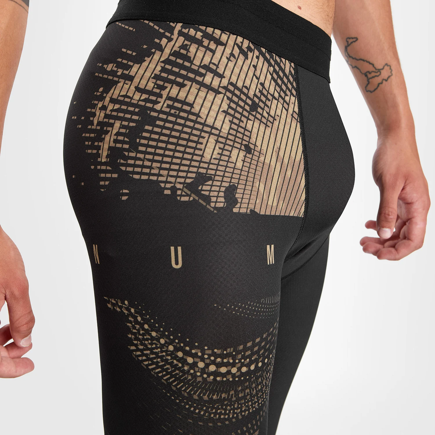 Venum Gorilla Jungle Spats - Black/Sand - Image 5