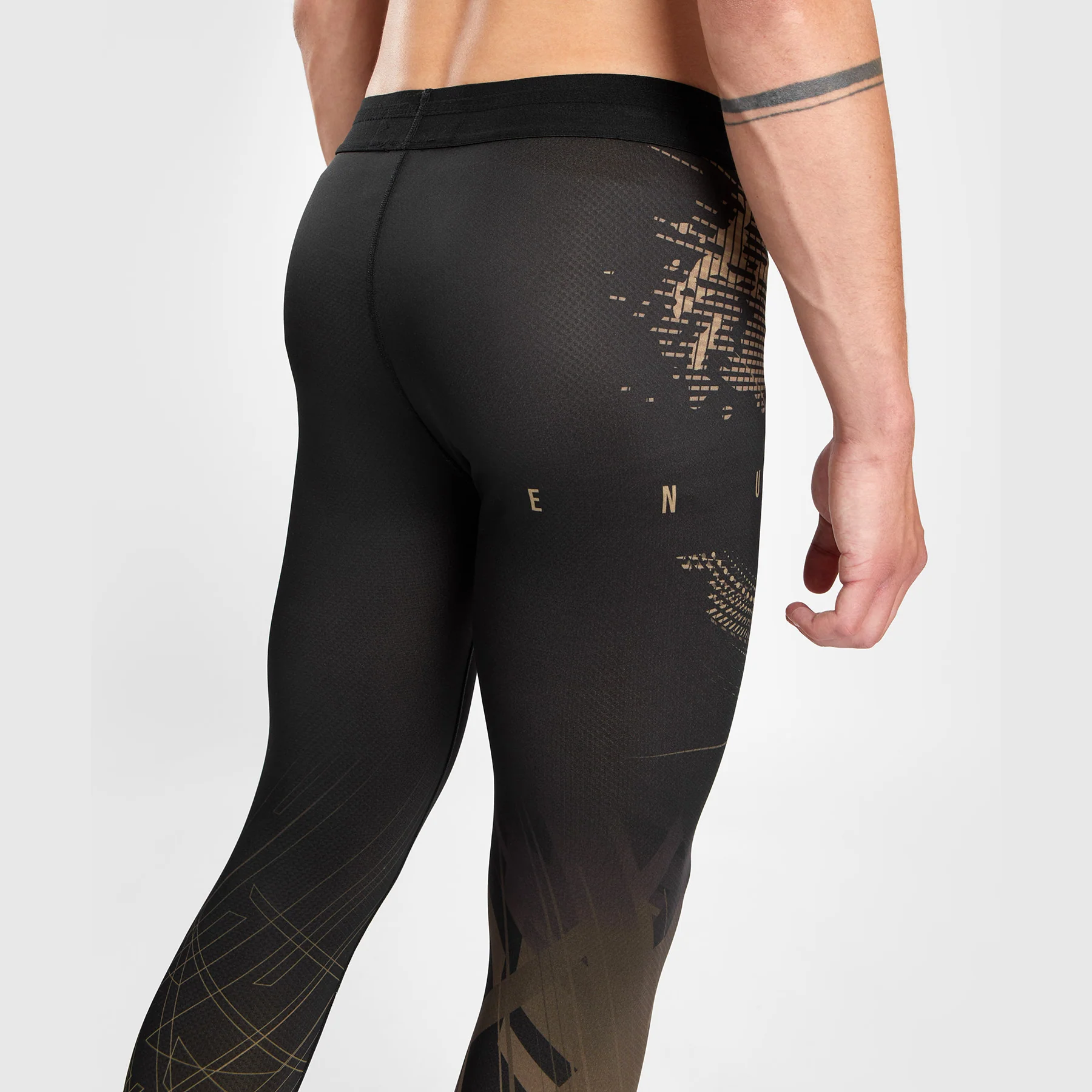 Venum Gorilla Jungle Spats - Black/Sand - Image 7