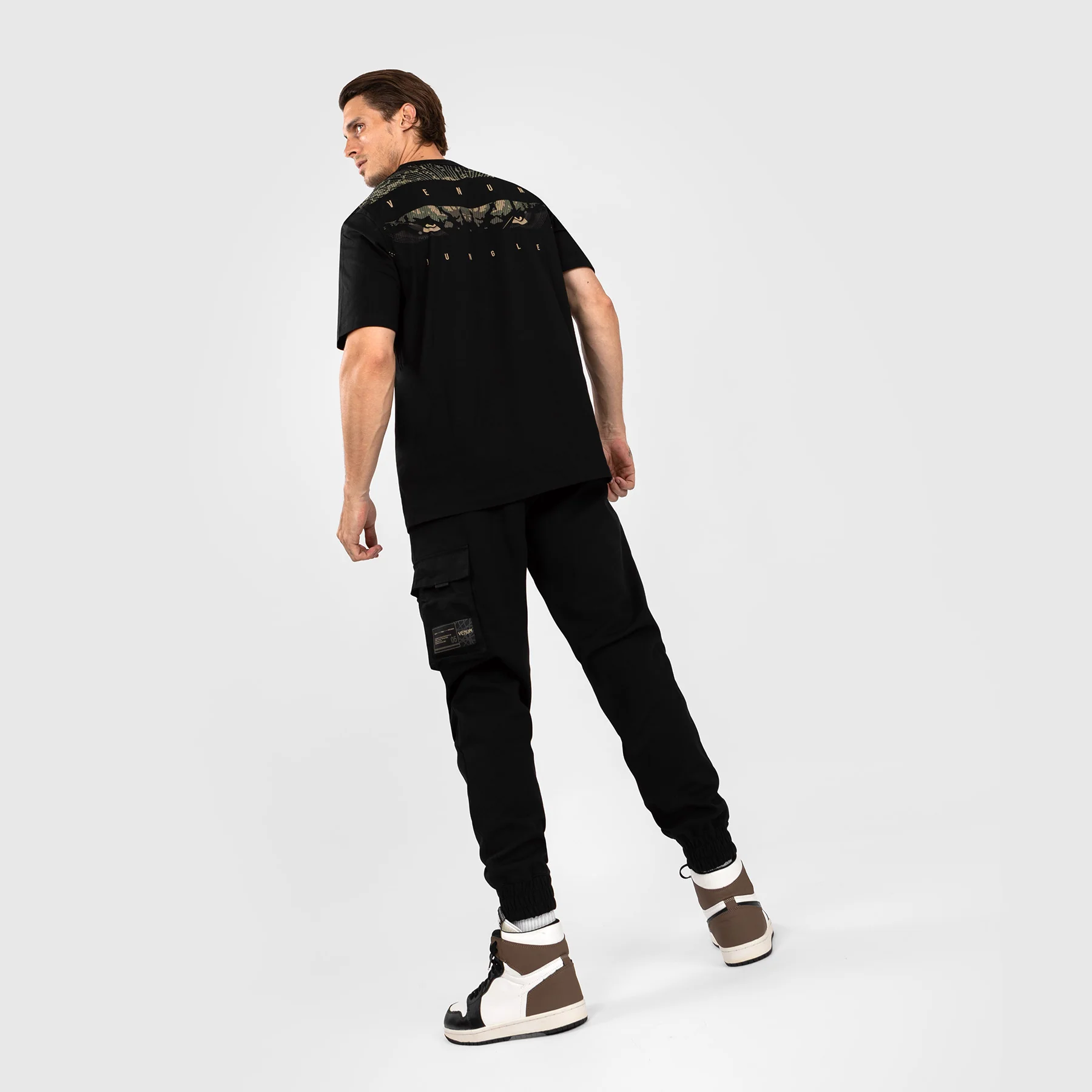 Venum Gorilla Jungle T-Shirt - Black/Sand - Image 4
