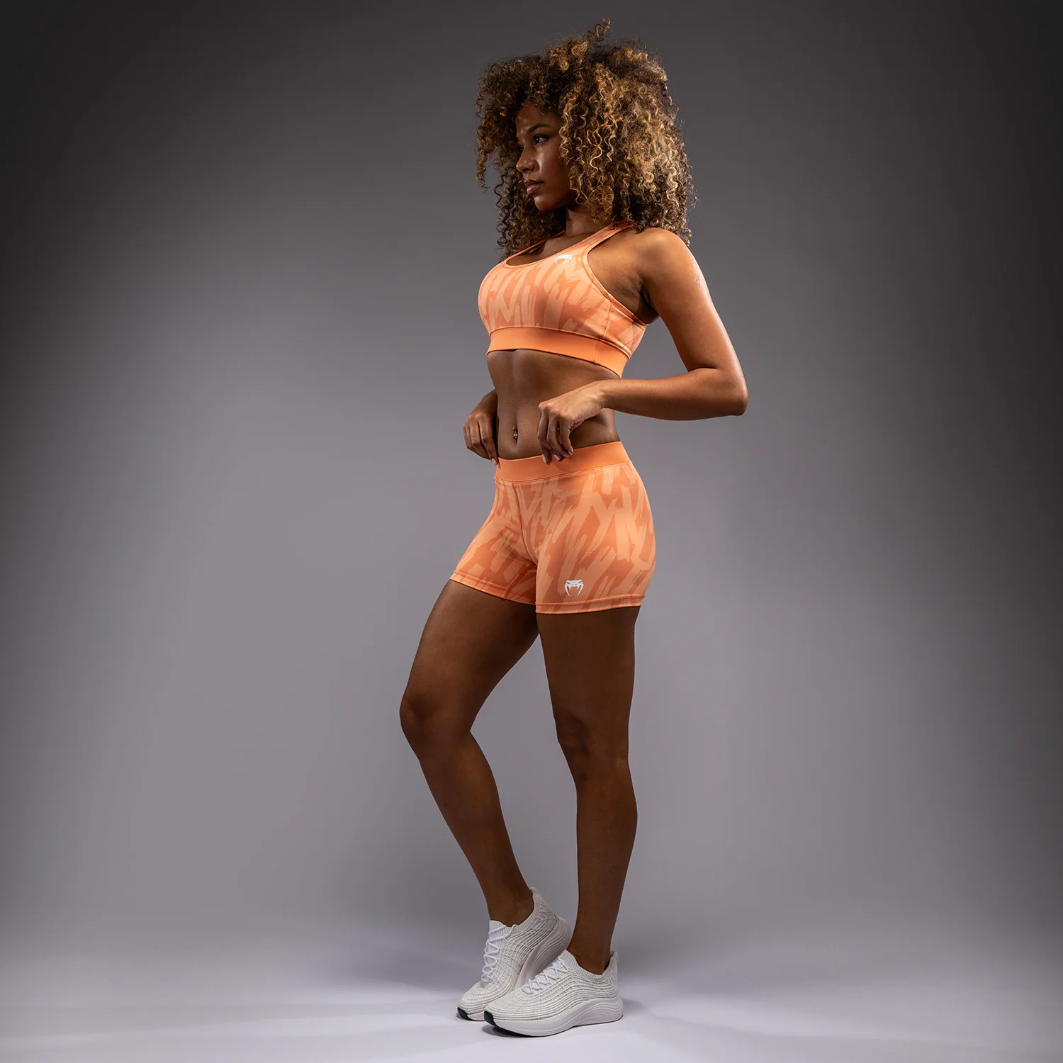Venum Graffiti Women’s Compression Shorts - Velvet Apricot - Image 3