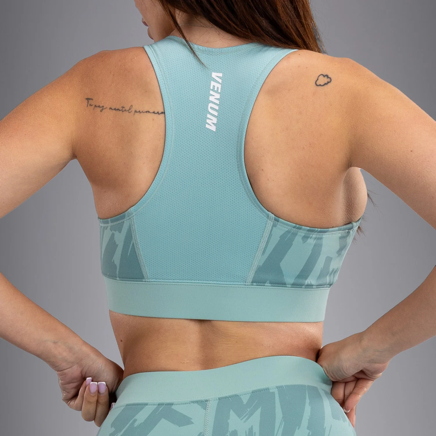 Venum Graffiti Women’s Sports Bra - Aqua - Image 5