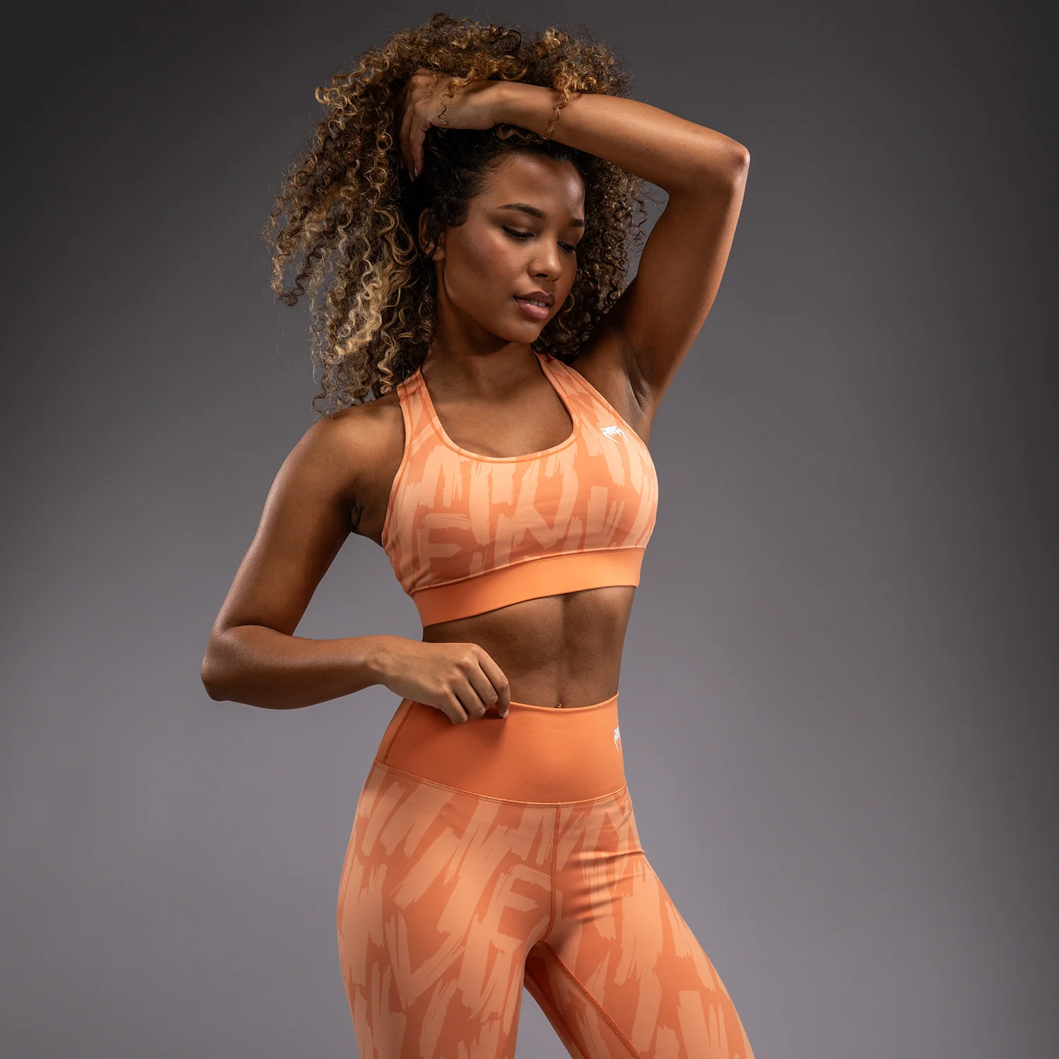 Venum Graffiti Women’s Sports Bra - Velvet Apricot - Image 2