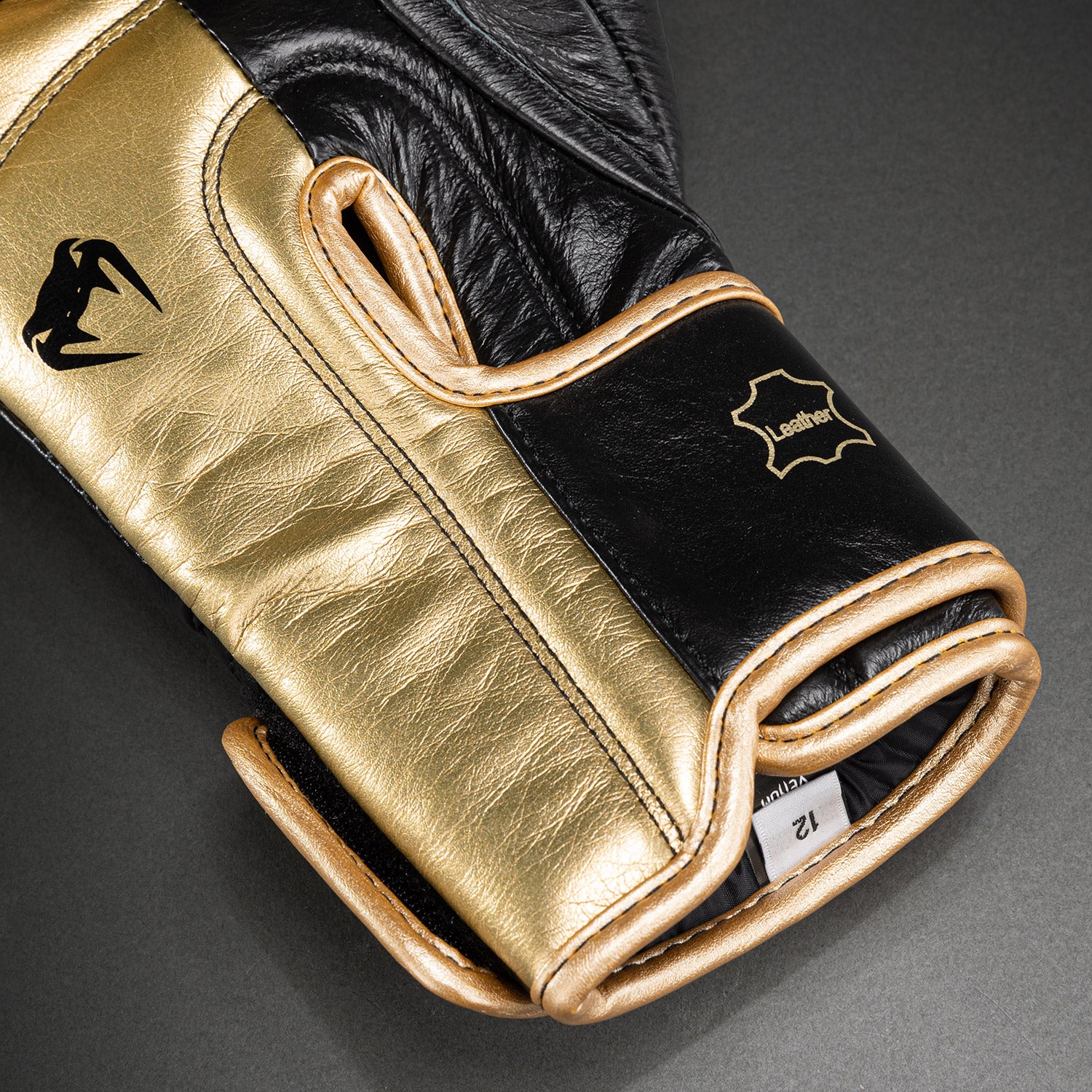 Venum Hammer Pro Boxing Gloves with Velcro - Black/Gold - Image 5