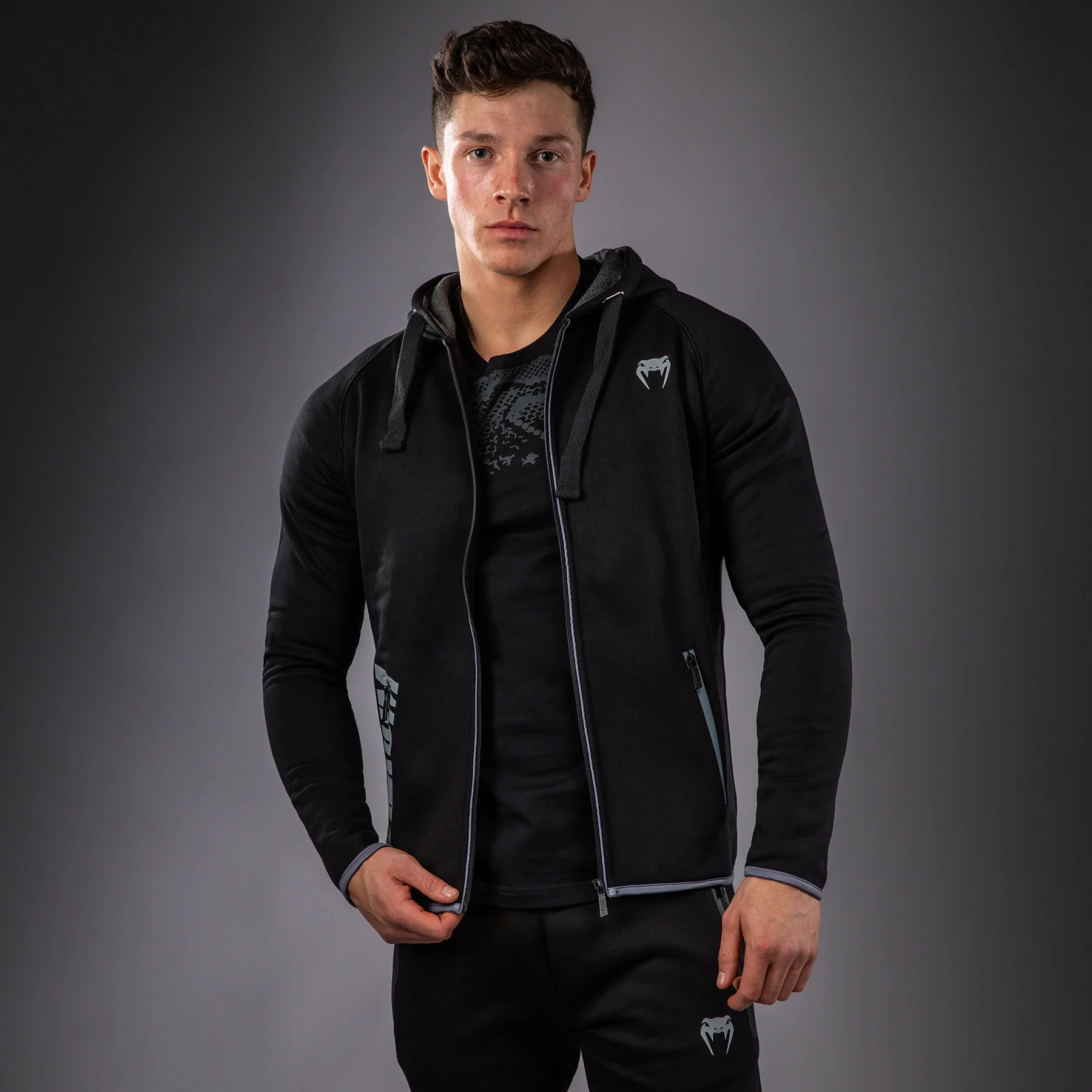 Venum Hoodie - Black/Grey