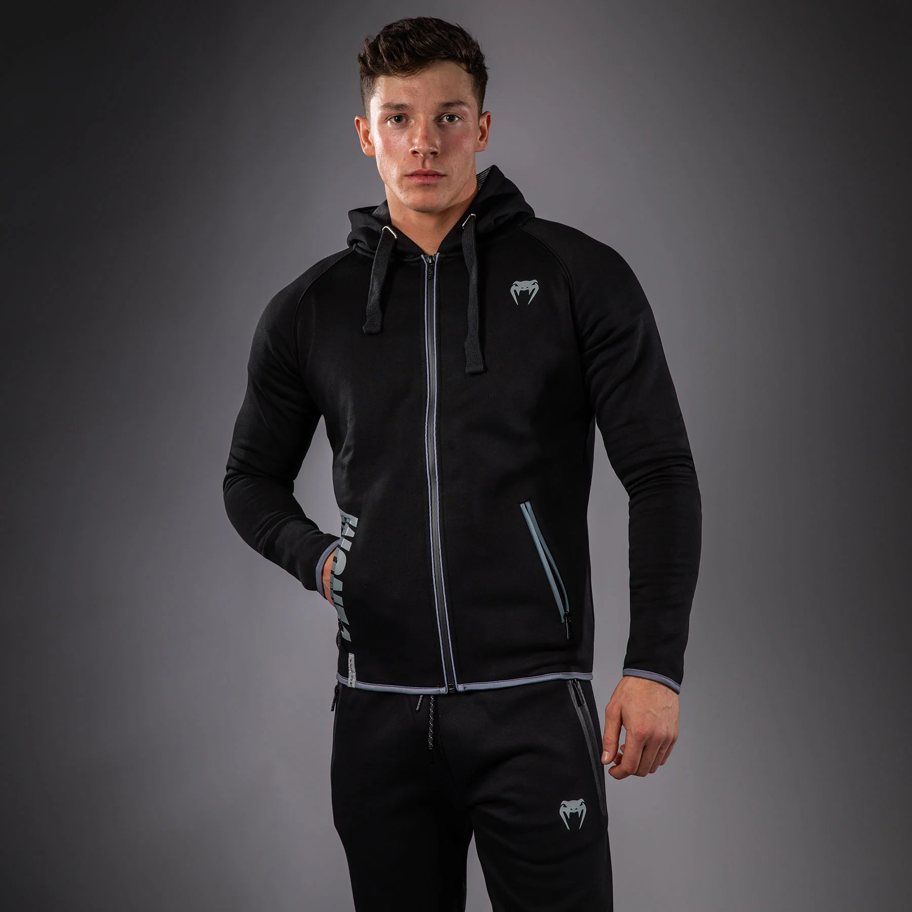 Venum Hoodie - Black/Grey - Image 2