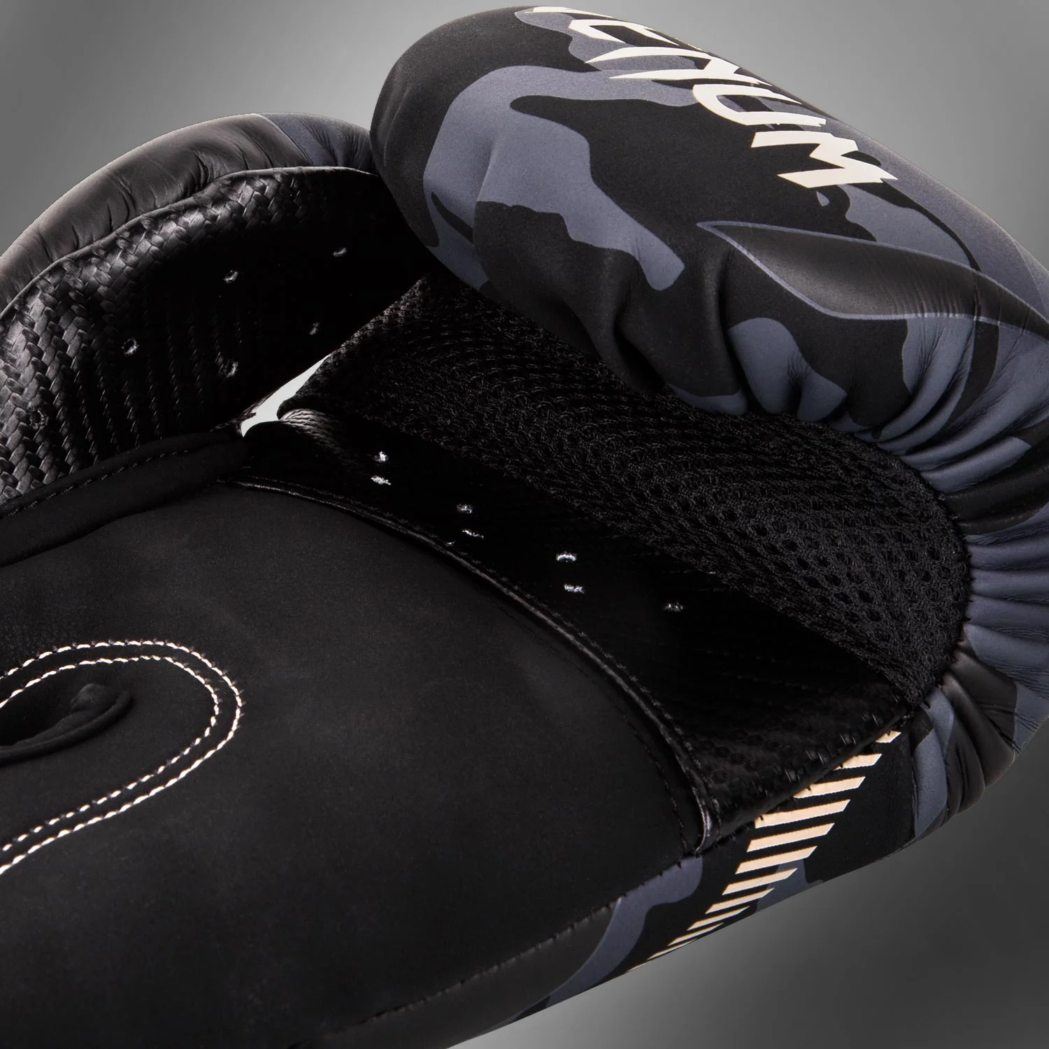 Venum Impact Boxing Gloves - Dark Camo/Sand - Image 3