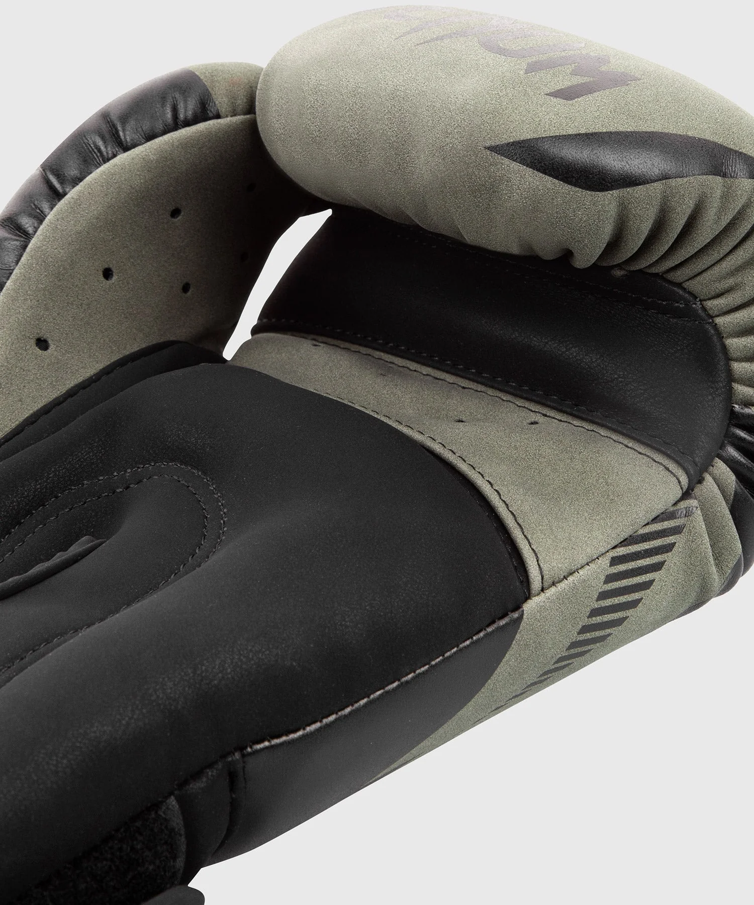 Venum Impact Boxing Gloves - Khaki/Black - Image 4