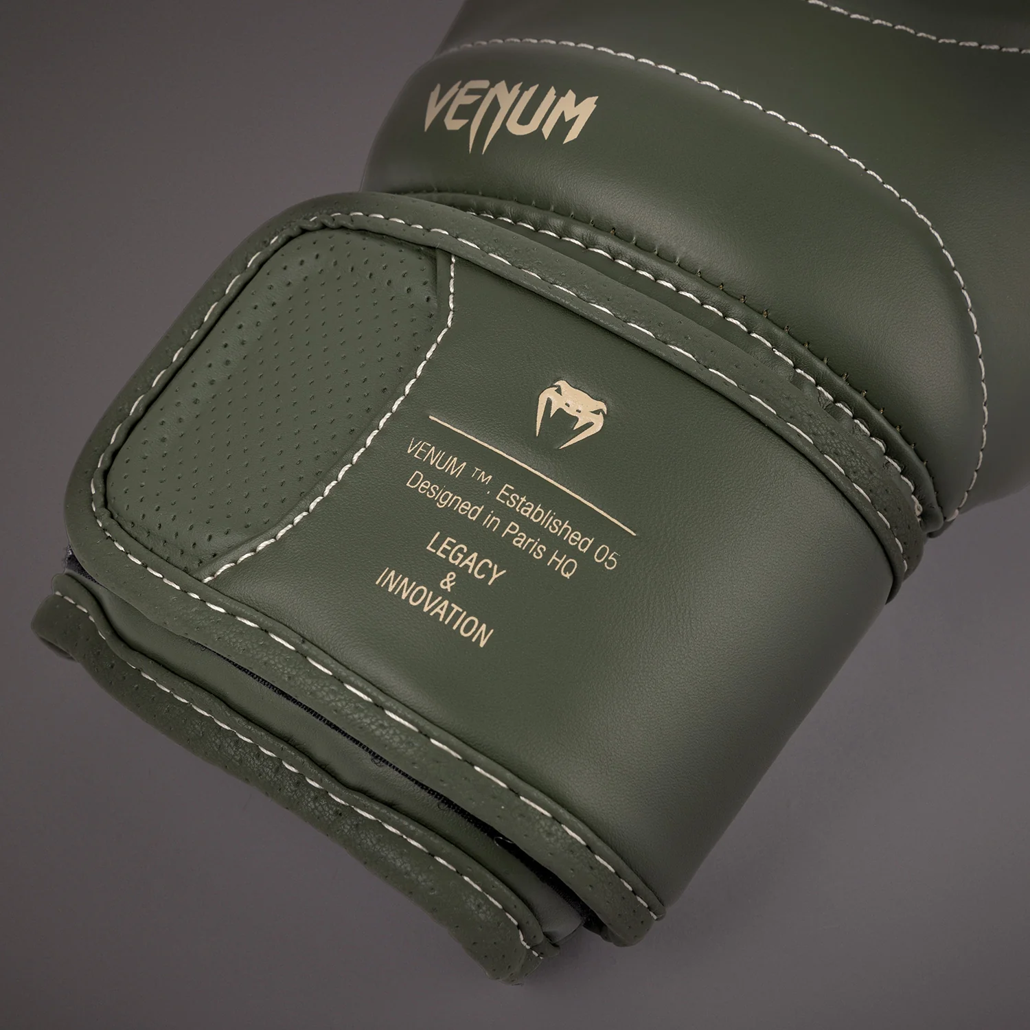 Venum Impact Evo Boxing Gloves - Military Green - Image 5