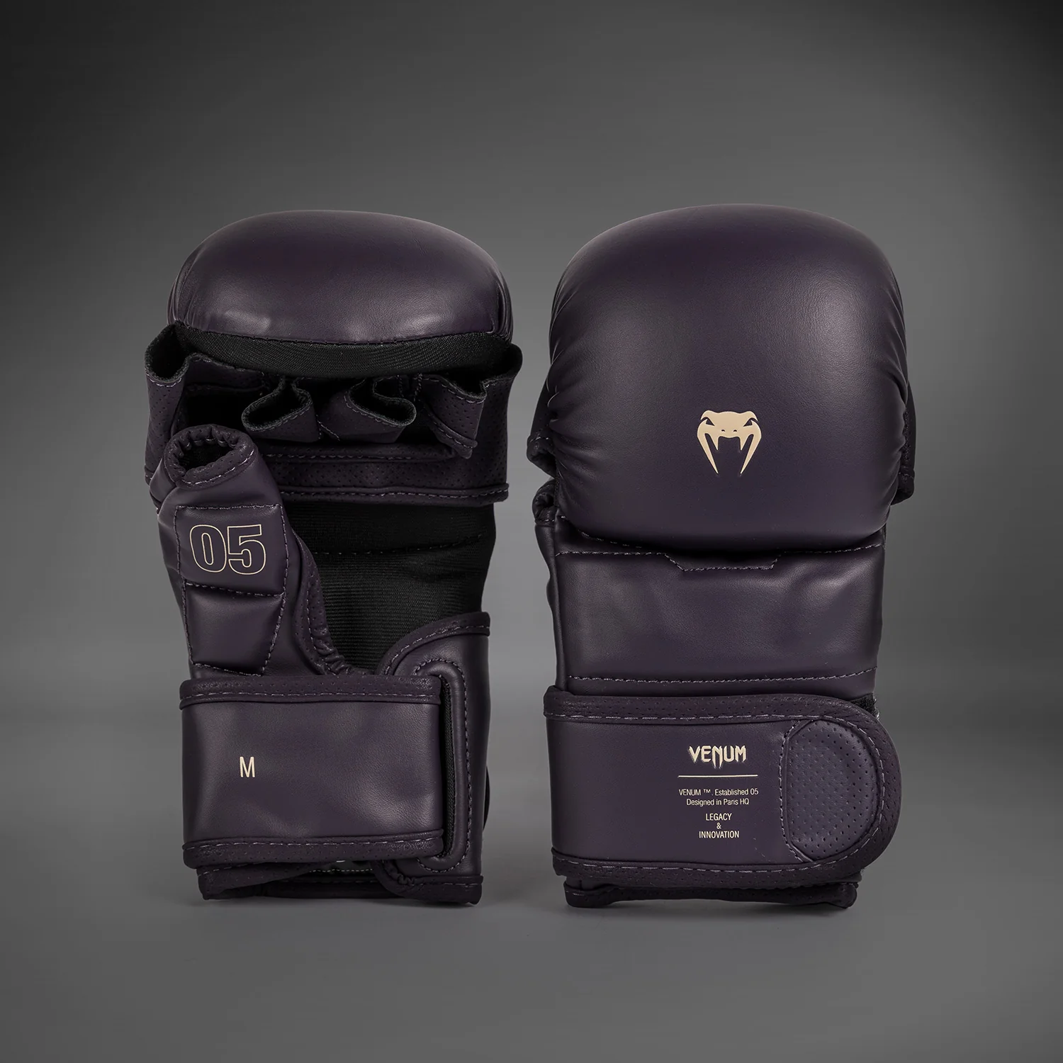 Venum Impact Evo MMA Sparring Gloves - Deep Purple - Image 2
