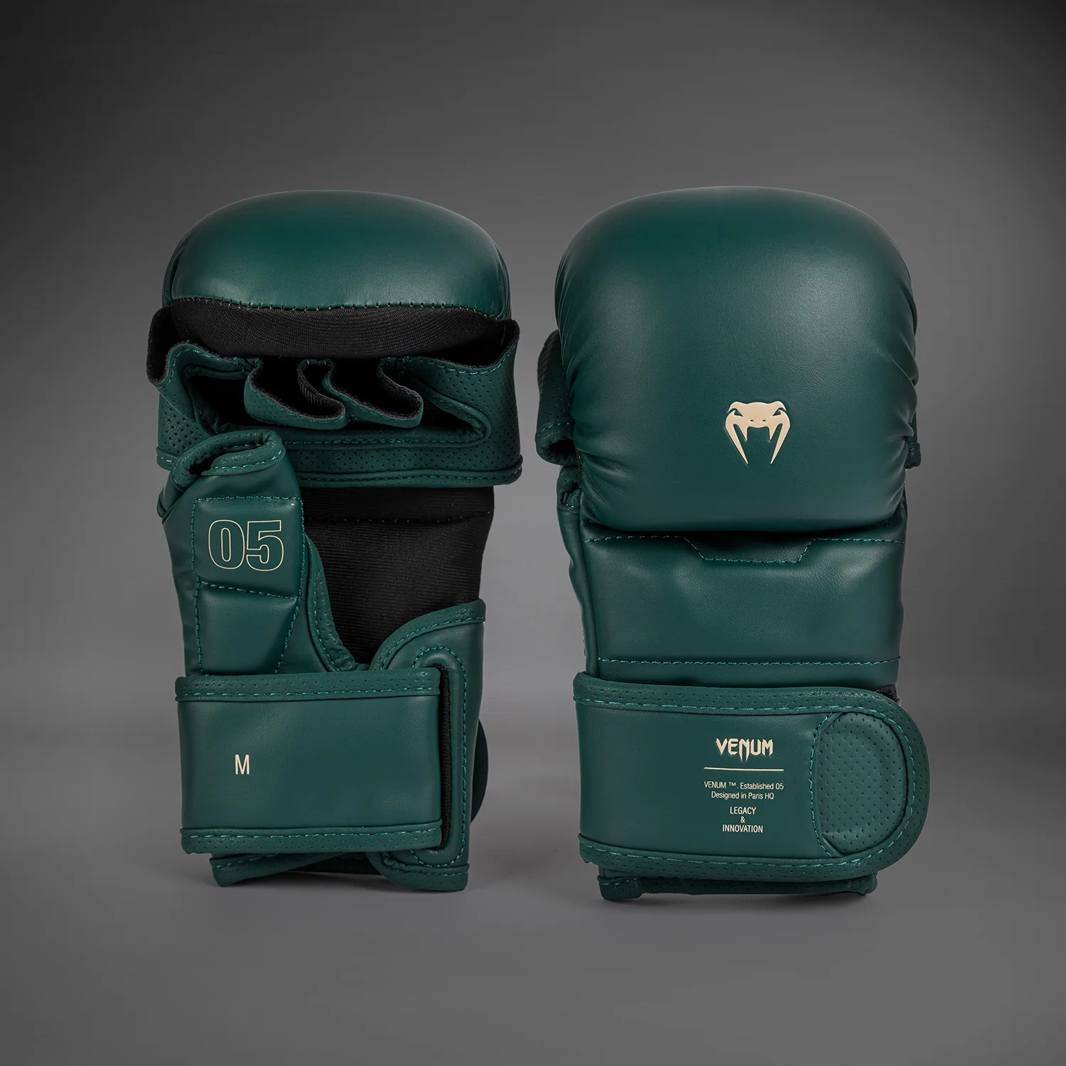 Venum Impact Evo MMA Sparring Gloves - Emerald Green - Image 2