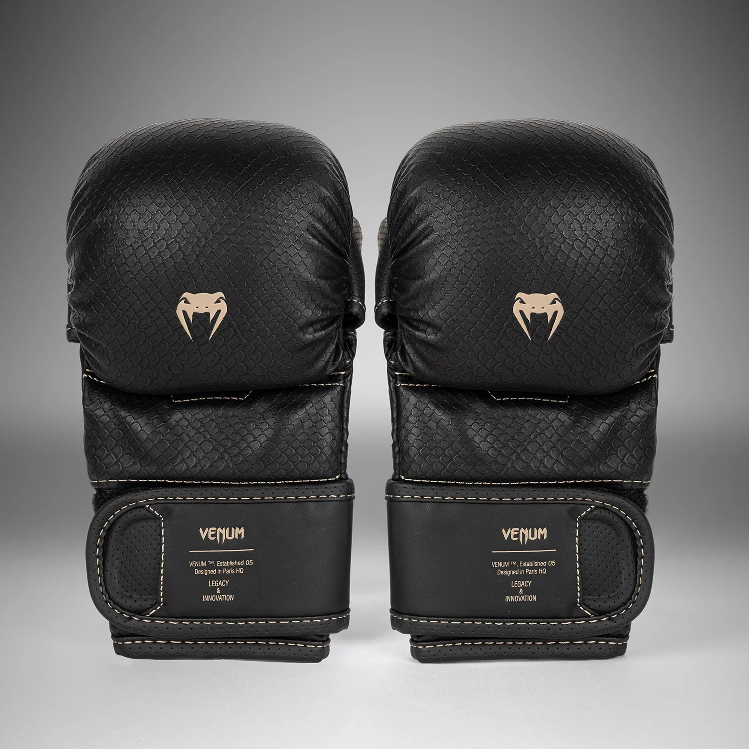 Venum Impact Evo Scales MMA Sparring Gloves - Black