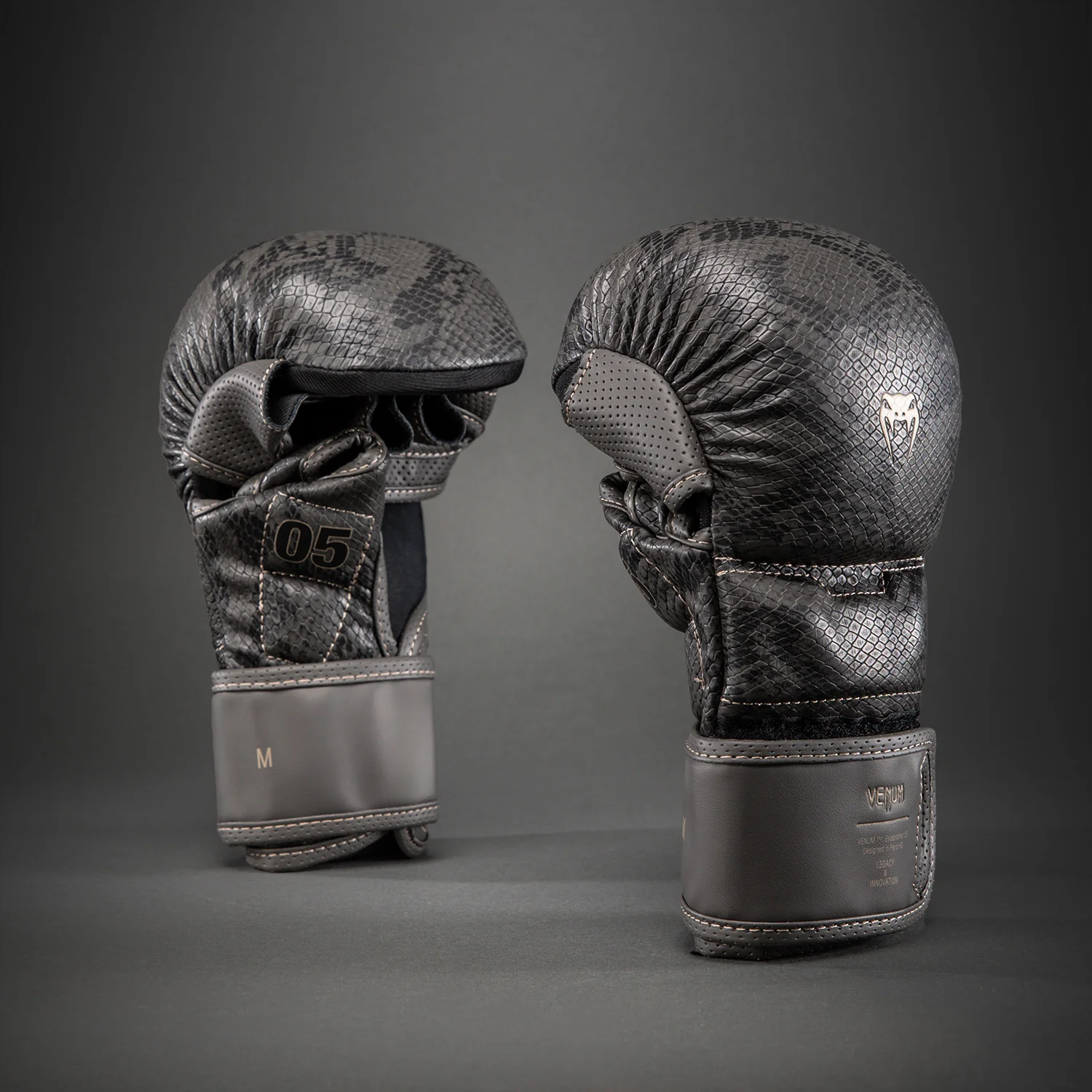 Venum Impact Evo Scales MMA Sparring Gloves - Dark Grey
