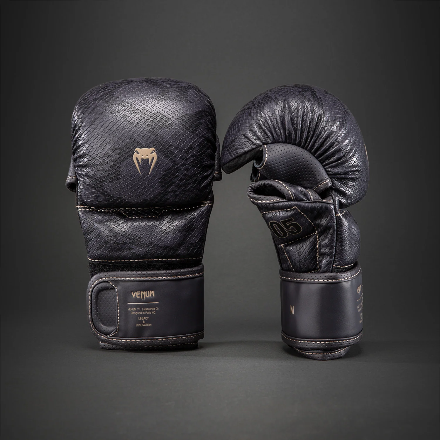 Venum Impact Evo Scales MMA Sparring Gloves - Dark Purple - Image 2