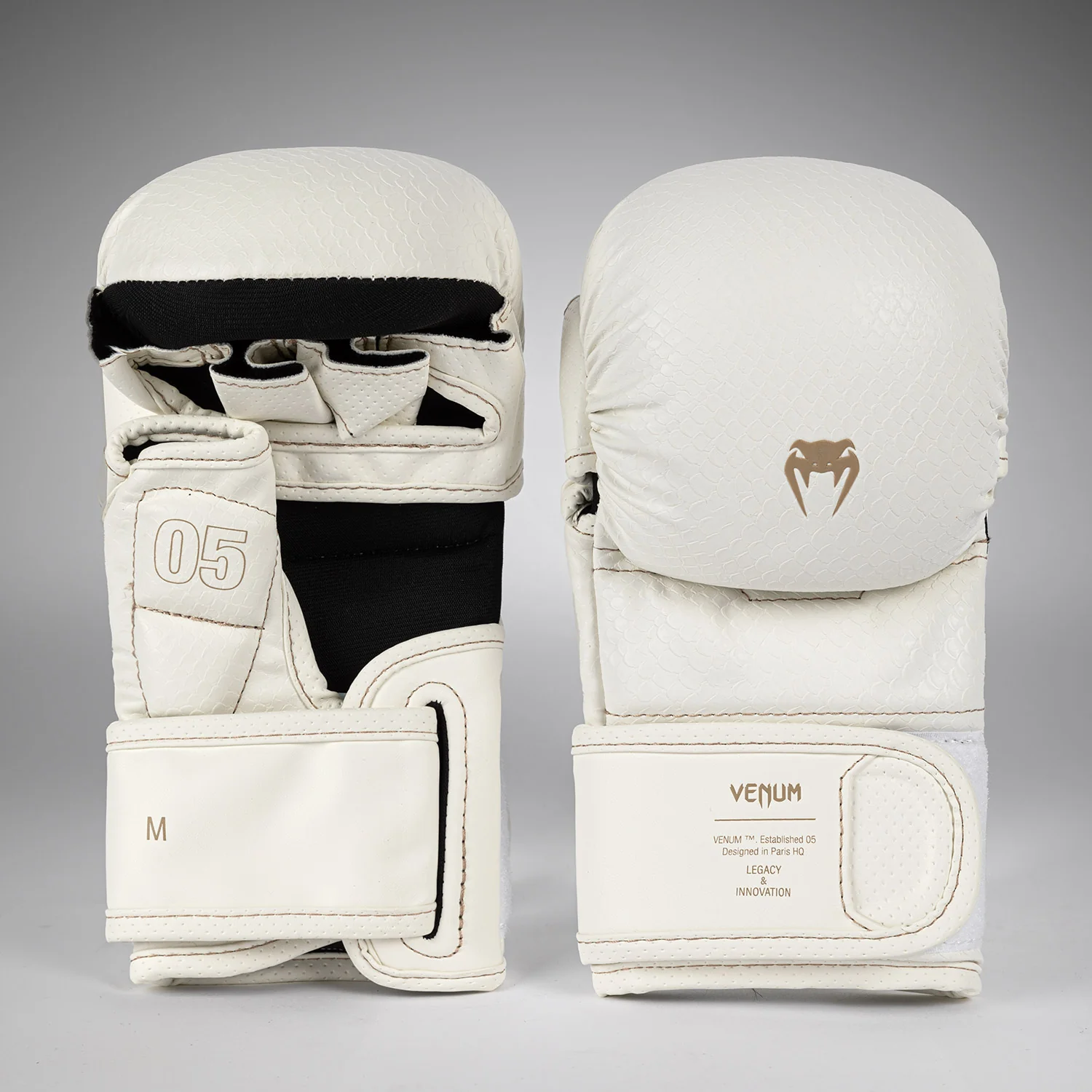 Venum Impact Evo Scales MMA Sparring Gloves - Ivory - Image 2