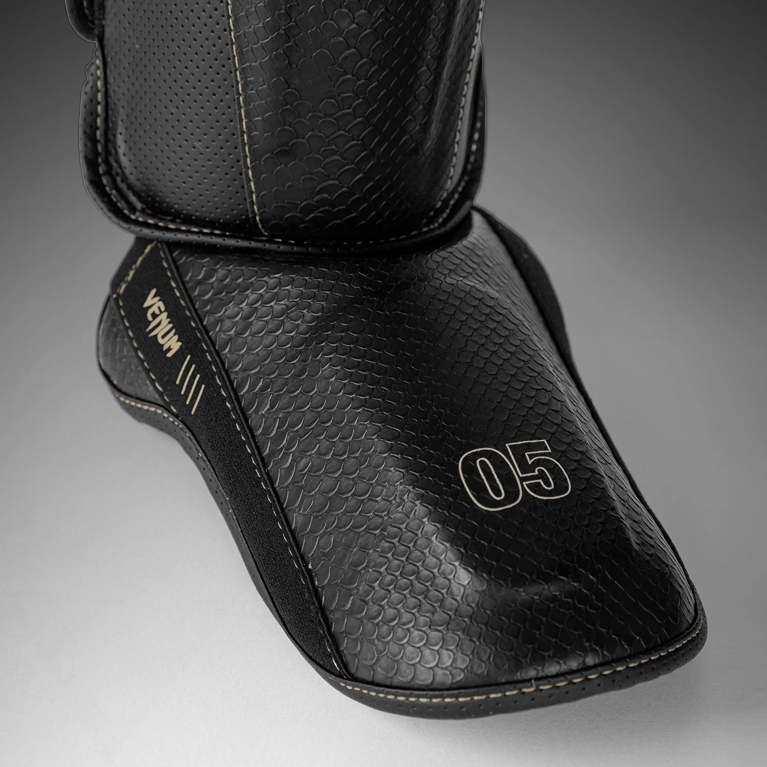 Venum Impact Evo Scales Shin Guards - Black - Image 5