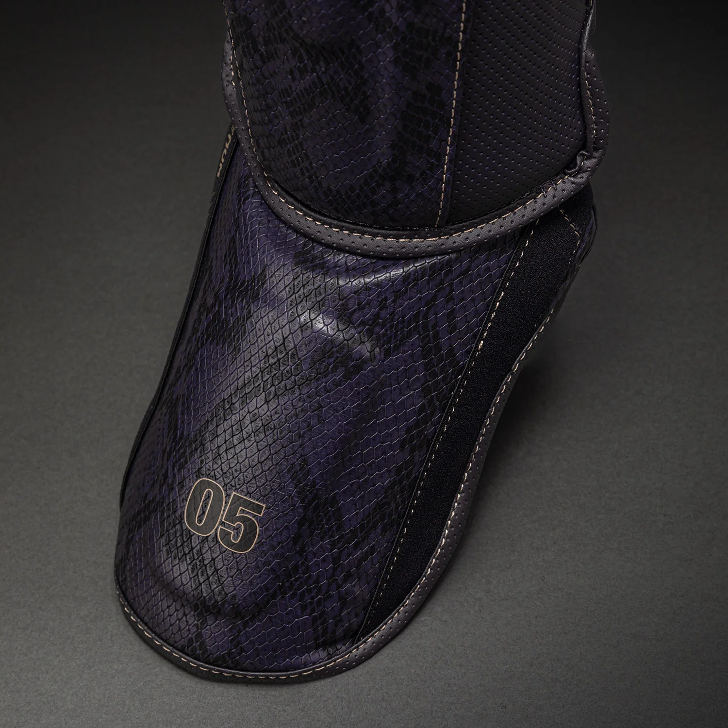 Venum Impact Evo Scales Shin Guards - Dark Purple - Image 3
