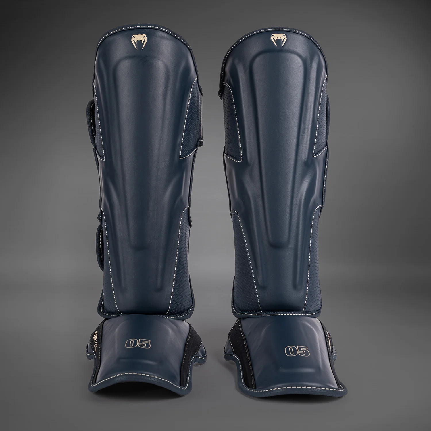 Venum Impact Evo Shin Guards - Icy Blue