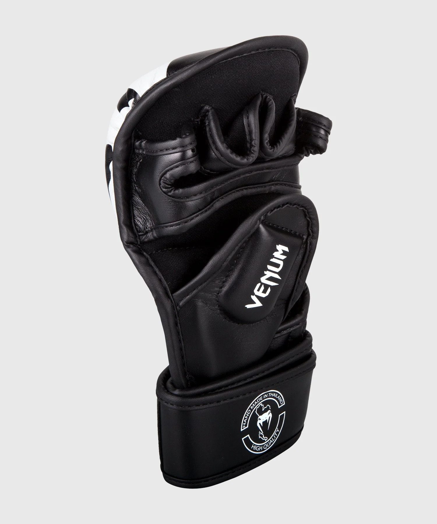 Venum Impact Sparring MMA Gloves - Black/White - Image 3
