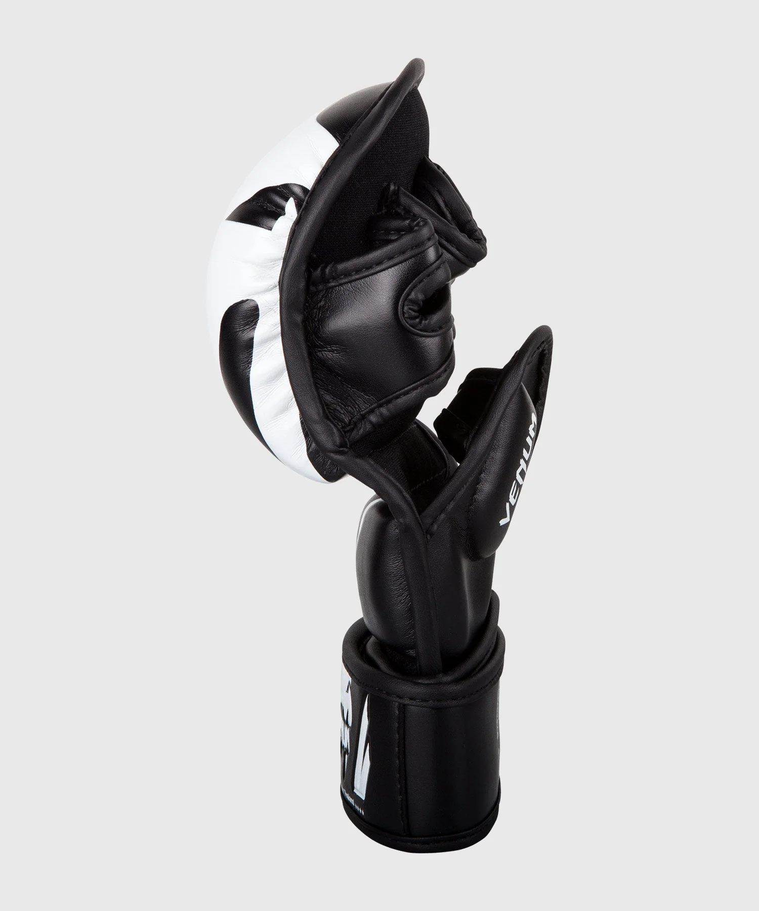 Venum Impact Sparring MMA Gloves - Black/White - Image 4