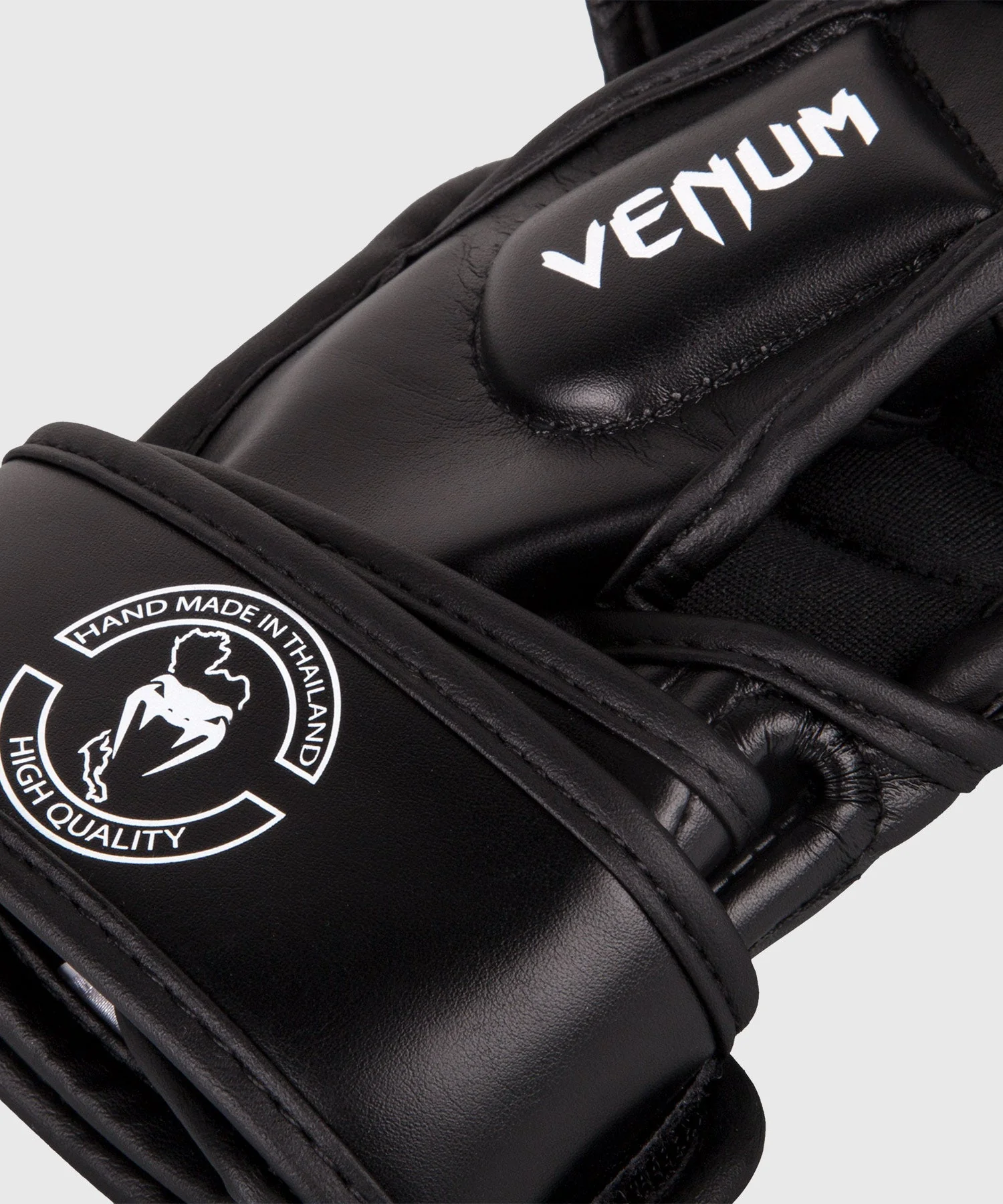 Venum Impact Sparring MMA Gloves - Black/White - Image 5