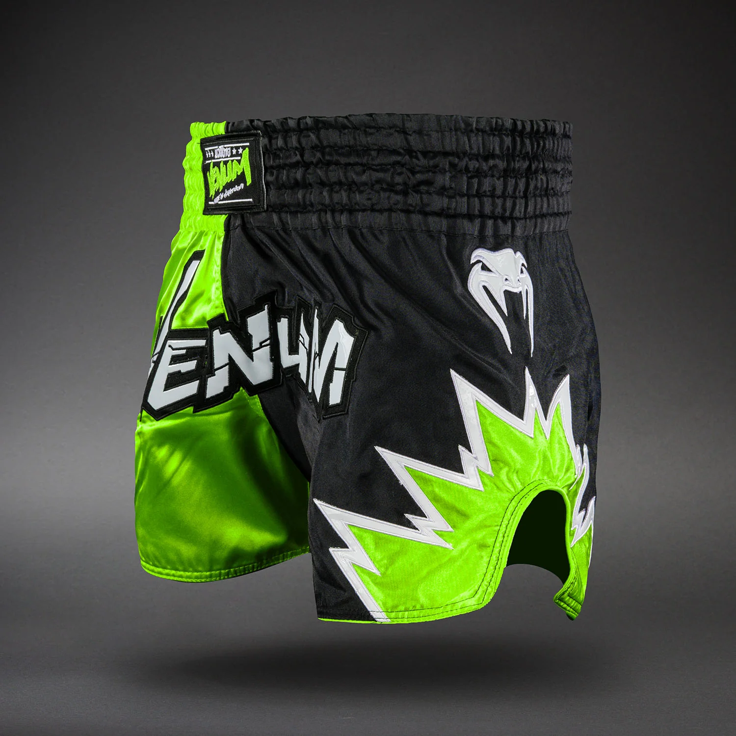 Venum Inferno 2.0 Muay Thai Shorts - Green/Black - Image 3