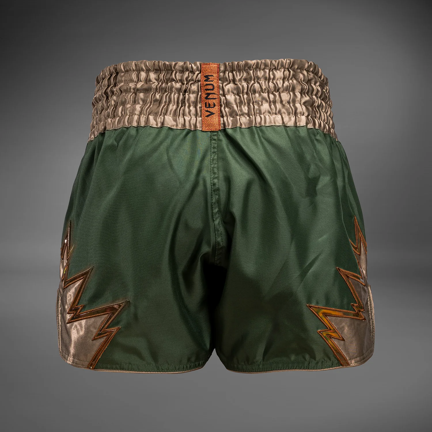Venum Inferno Muay Thai Shorts - Khaki/Bronze - Image 3