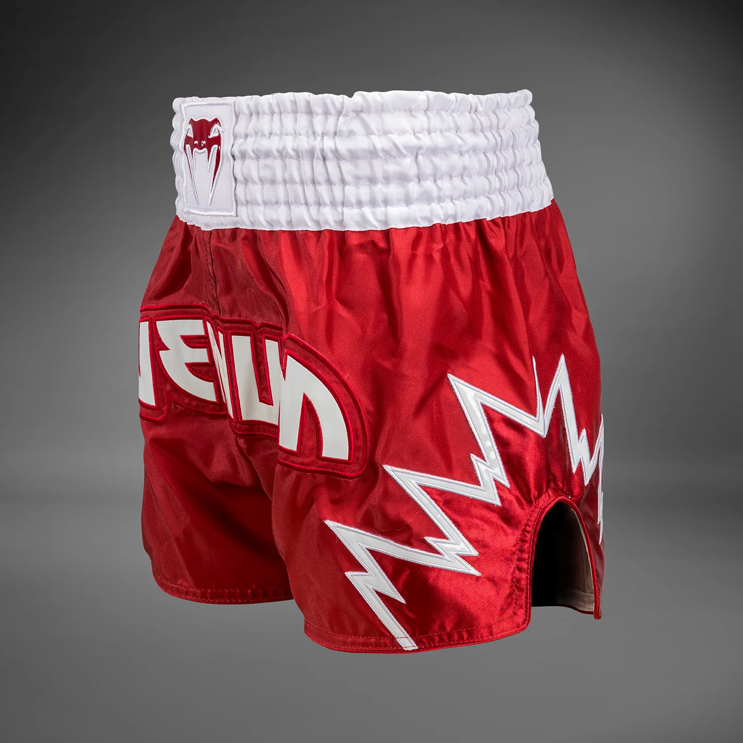 Venum Inferno Muay Thai Shorts - Red/White - Image 2