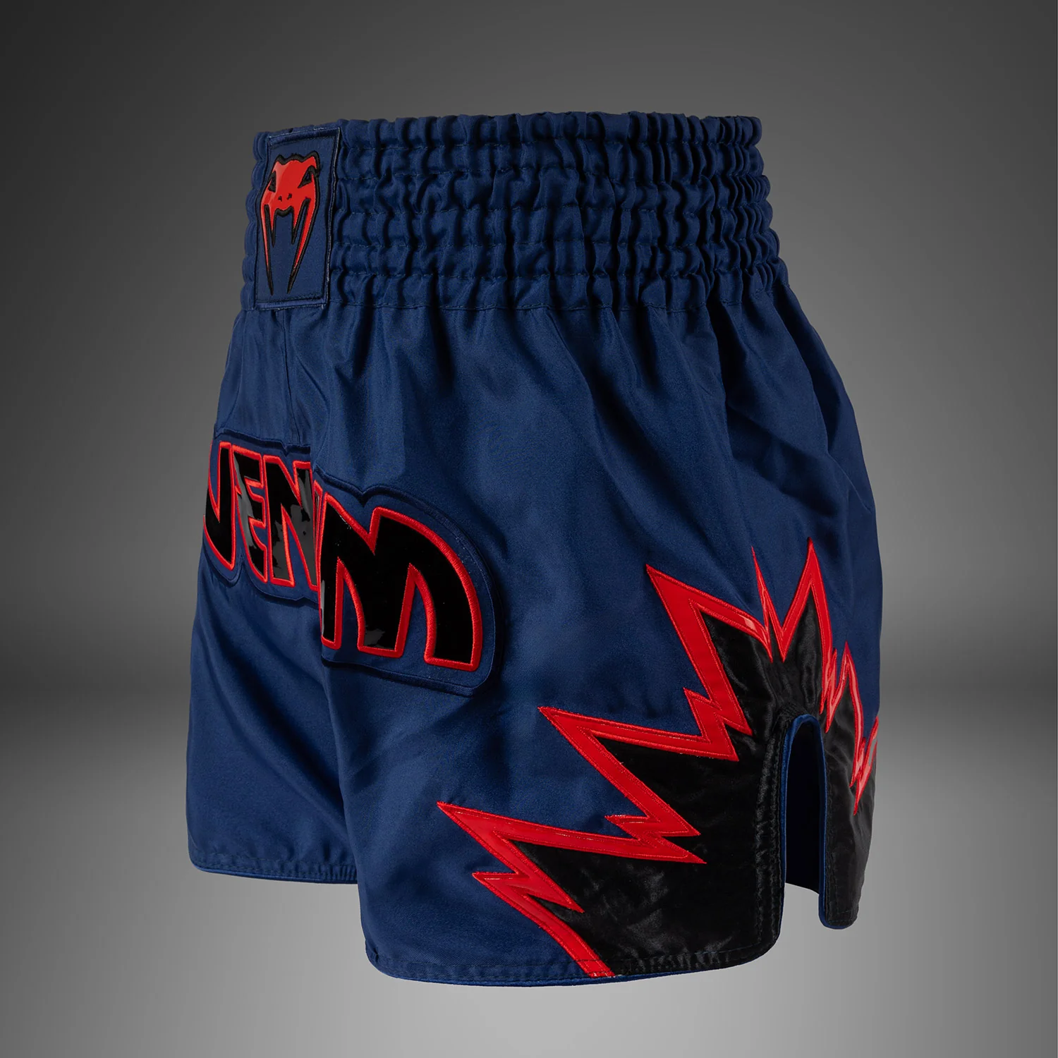 Venum Inferno Muay Thai Shorts - Royal Blue/Red/Black - Image 4