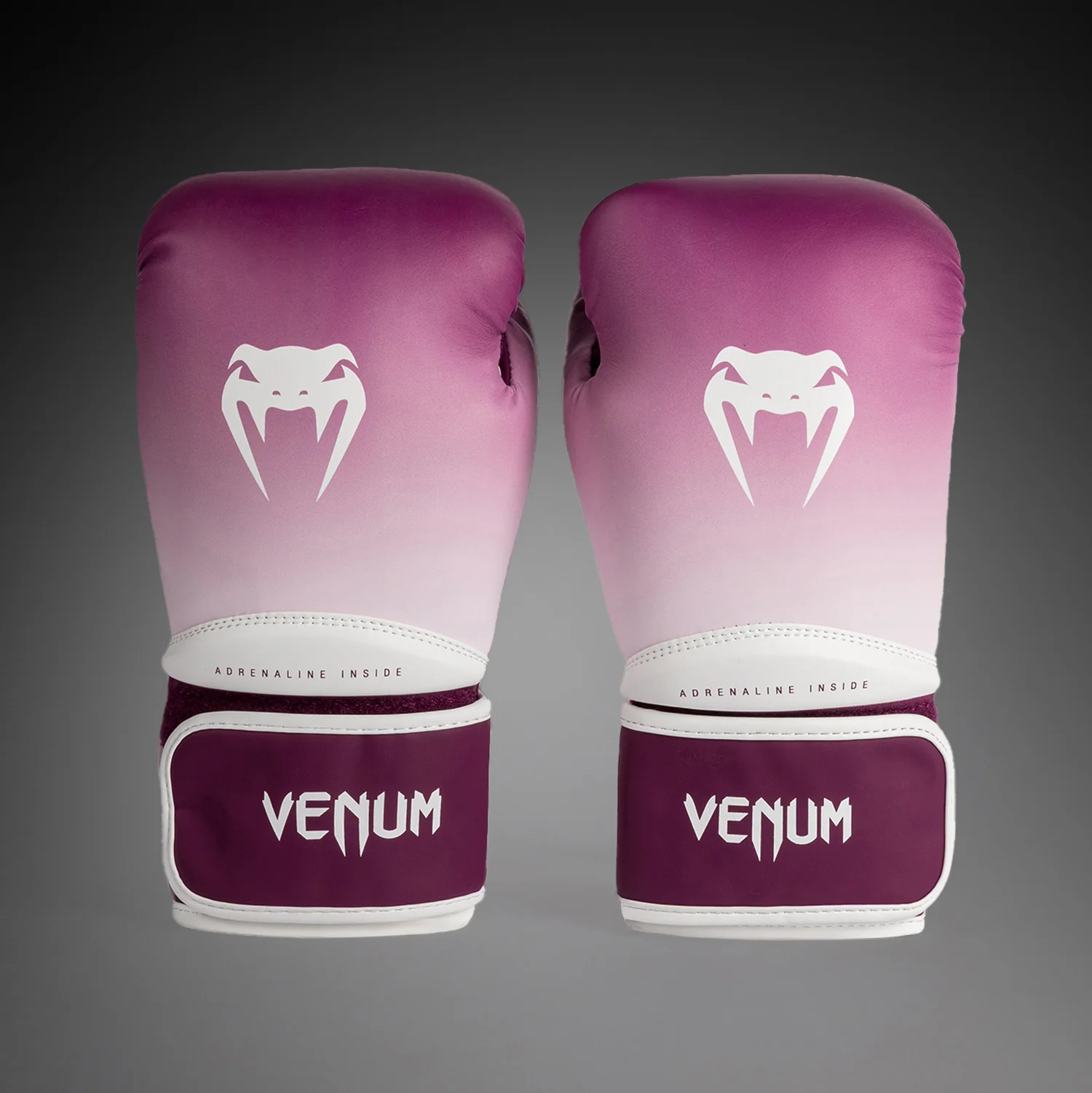 Venum Iris Boxing Gloves - Plum/white - Image 3