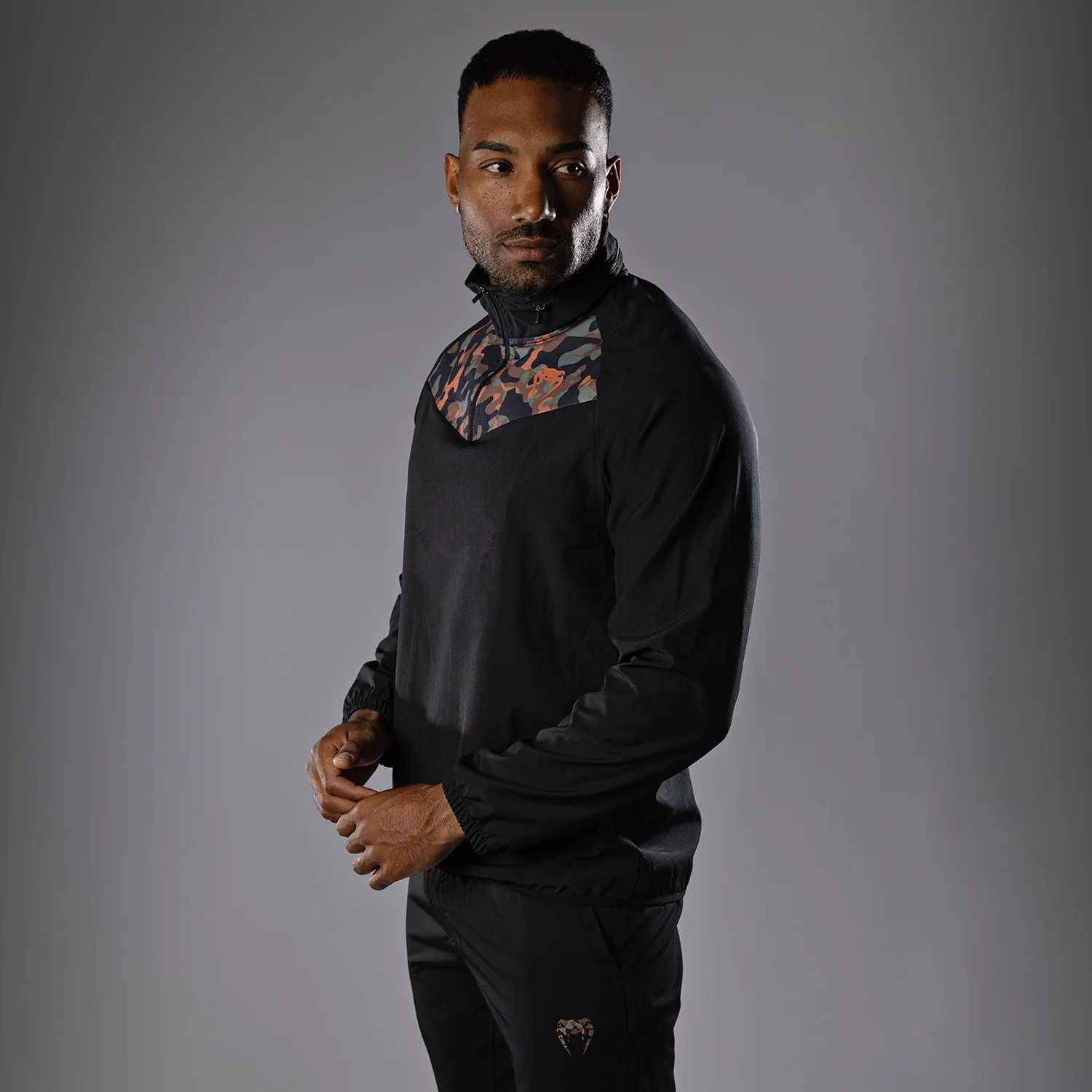 Venum Jungle Ops Track Jackets - Black/Khaki Camo - Image 3
