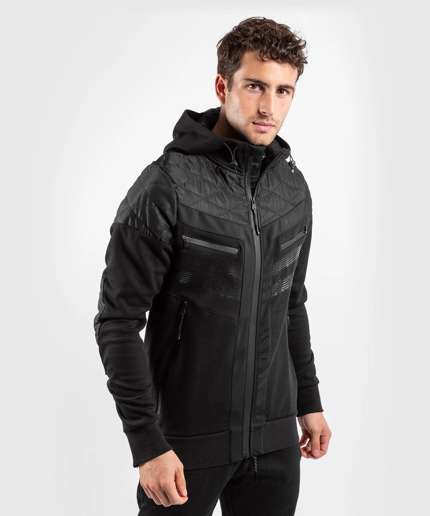 Venum Laser 2.0 Hoodie - Black/Black - Image 3
