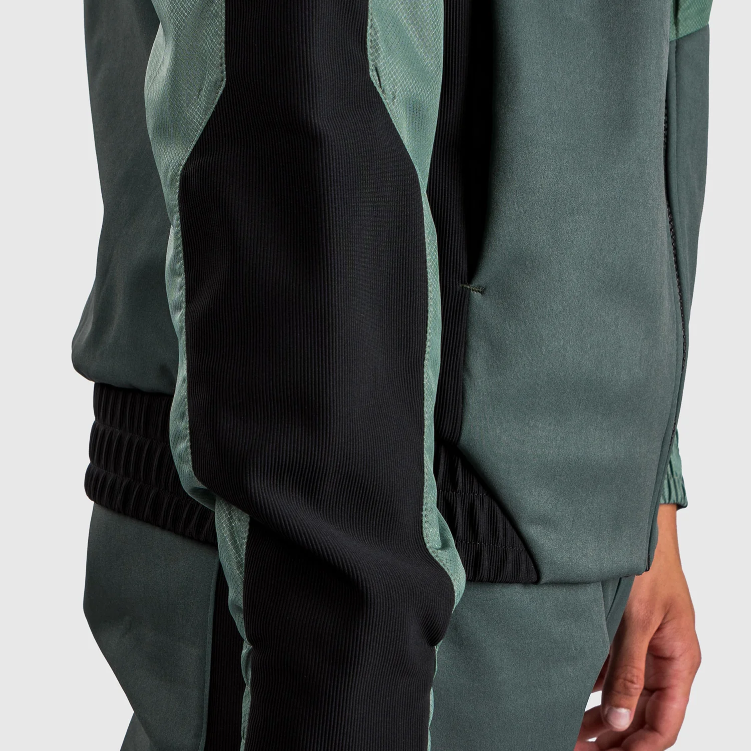 Venum Laser 3.0 Track Jacket - Black/Khaki - Image 8