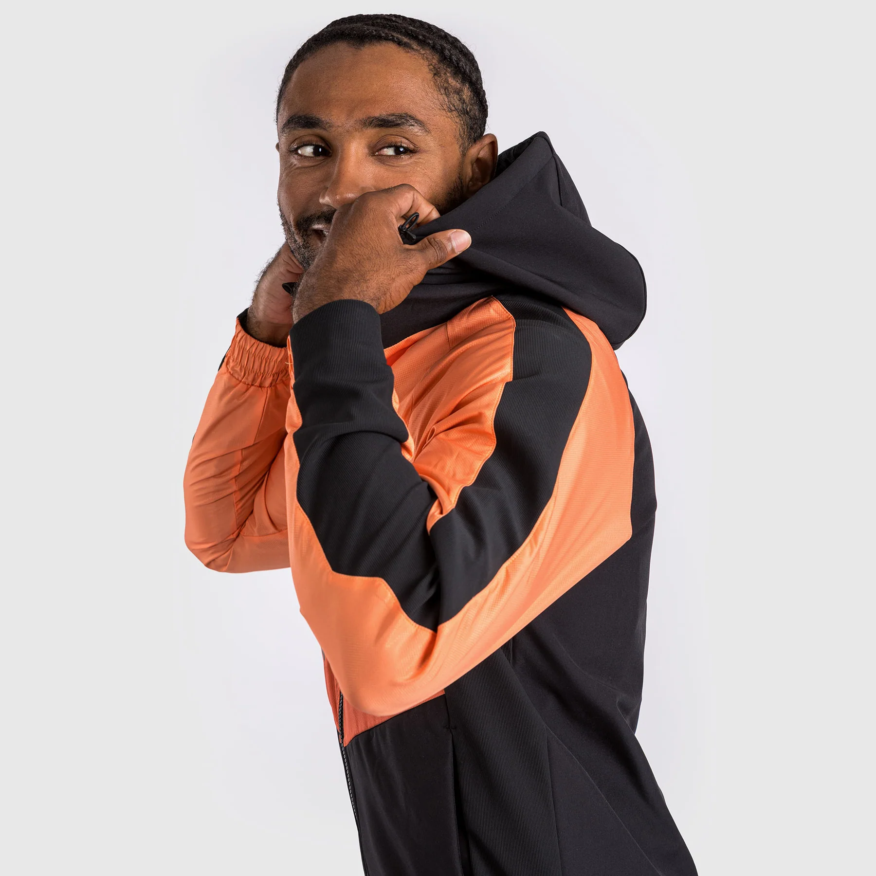 Venum Laser 3.0 Track Jacket - Black/Orange - Image 3