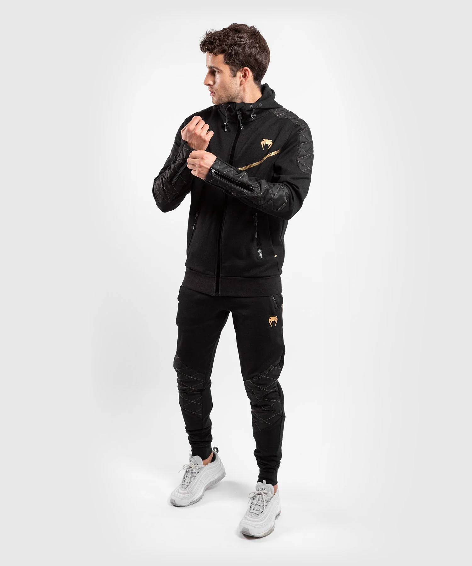 Venum Laser Evo Hoodie - Black/Gold - Image 10