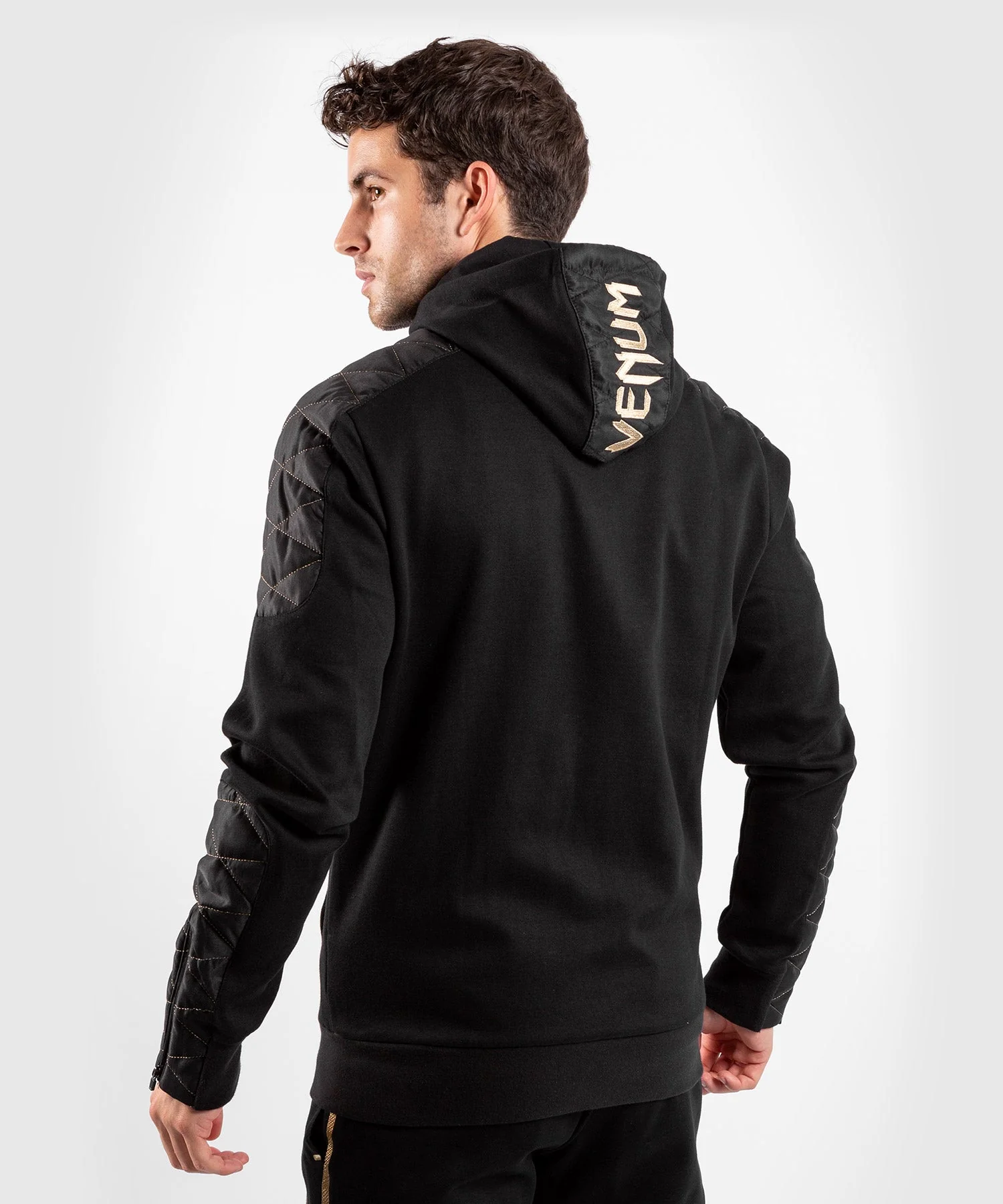 Venum Laser Evo Hoodie - Black/Gold - Image 2