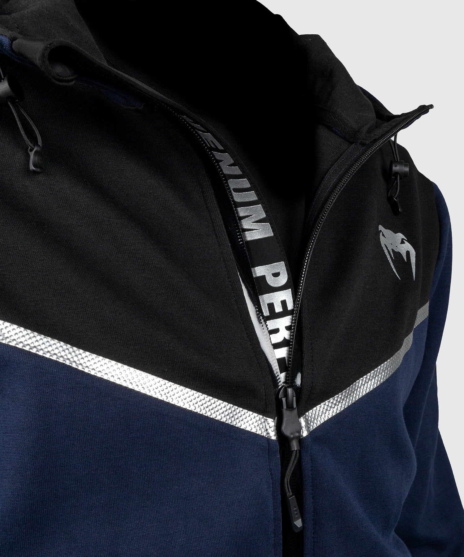 Venum Laser Evo Hoodie - Navy/Silver - Image 7