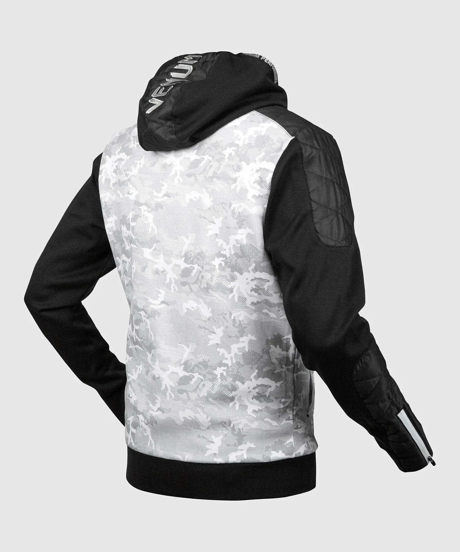 Venum Laser Evo Hoodie - White/Black - Image 2