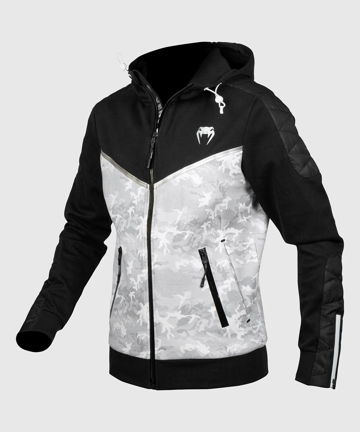 Venum Laser Evo Hoodie - White/Black - Image 3