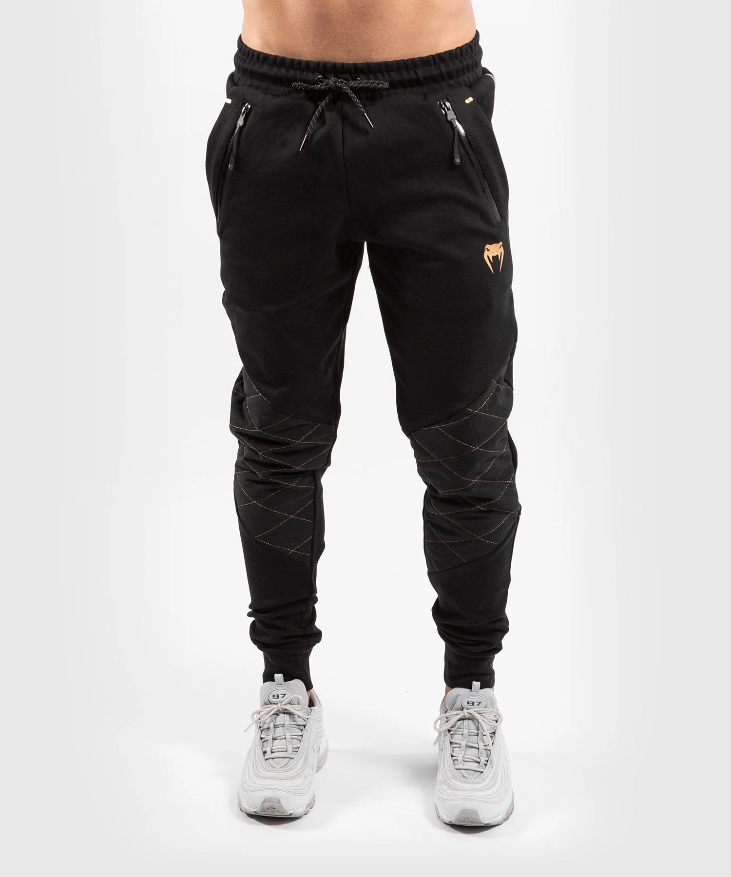 Venum Laser Evo Joggers - Black/Gold - Image 3