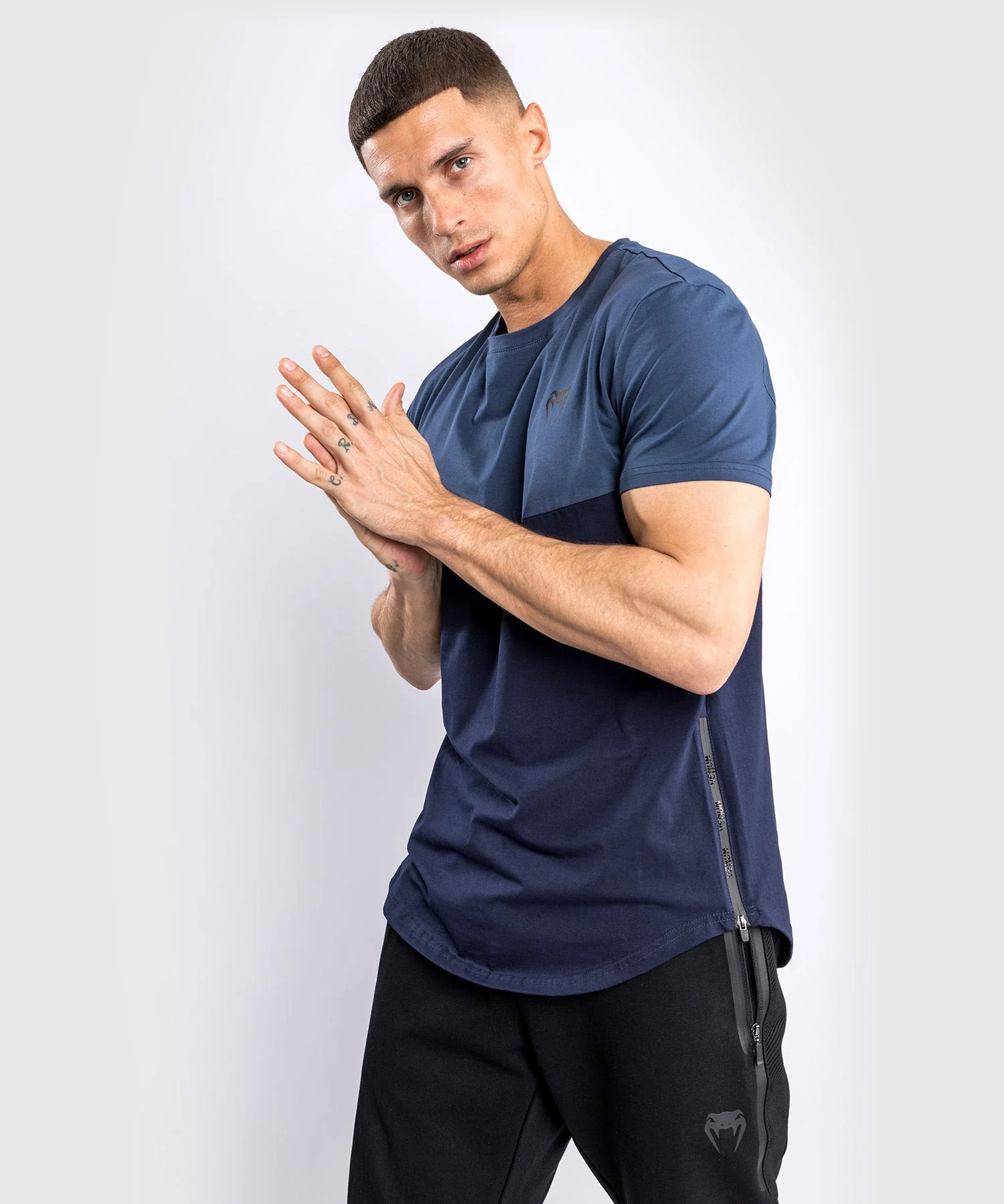 Venum Laser T-shirt - Navy Blue - Image 3